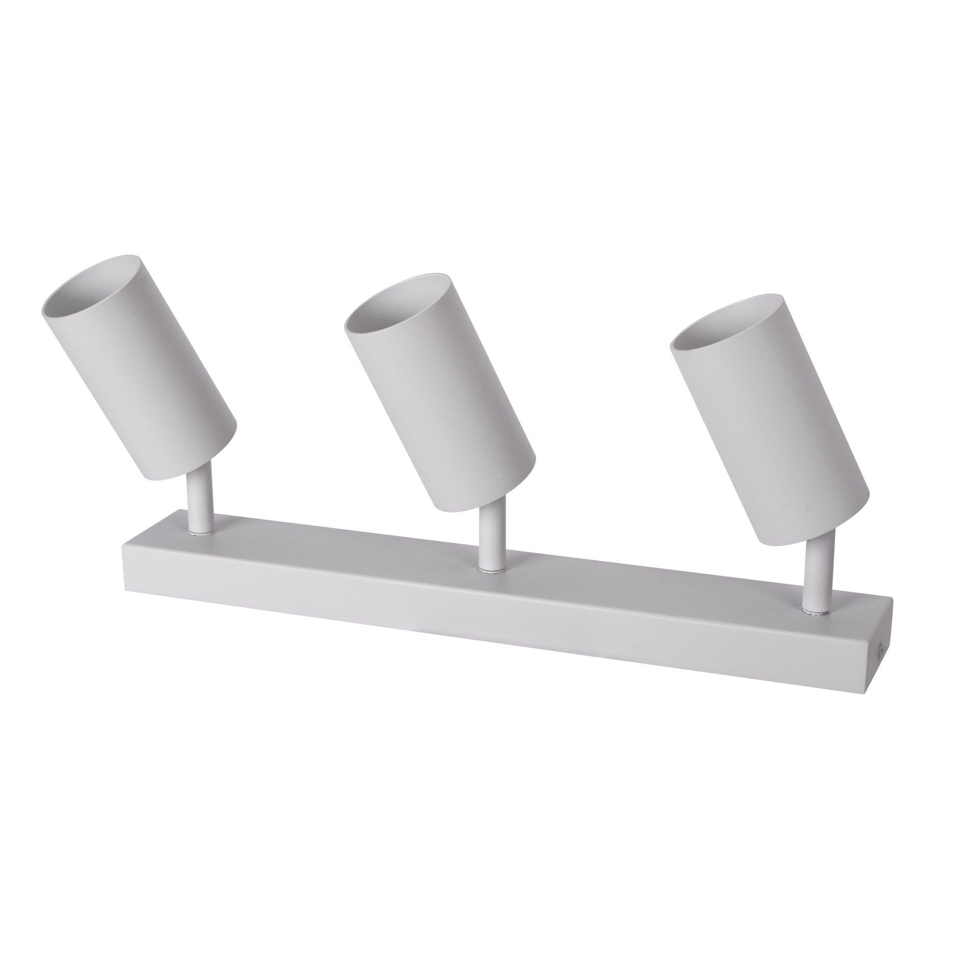 Maxkomfort Deckenstrahler ProSpot 866-3, LED wechselbar, ohne Leuchtmittel, Deckenleuchte, Deckenstrahler, Wandleuchte, Wandstrahler, schwenkbar, GU10, MR16, Rostfrei weiß