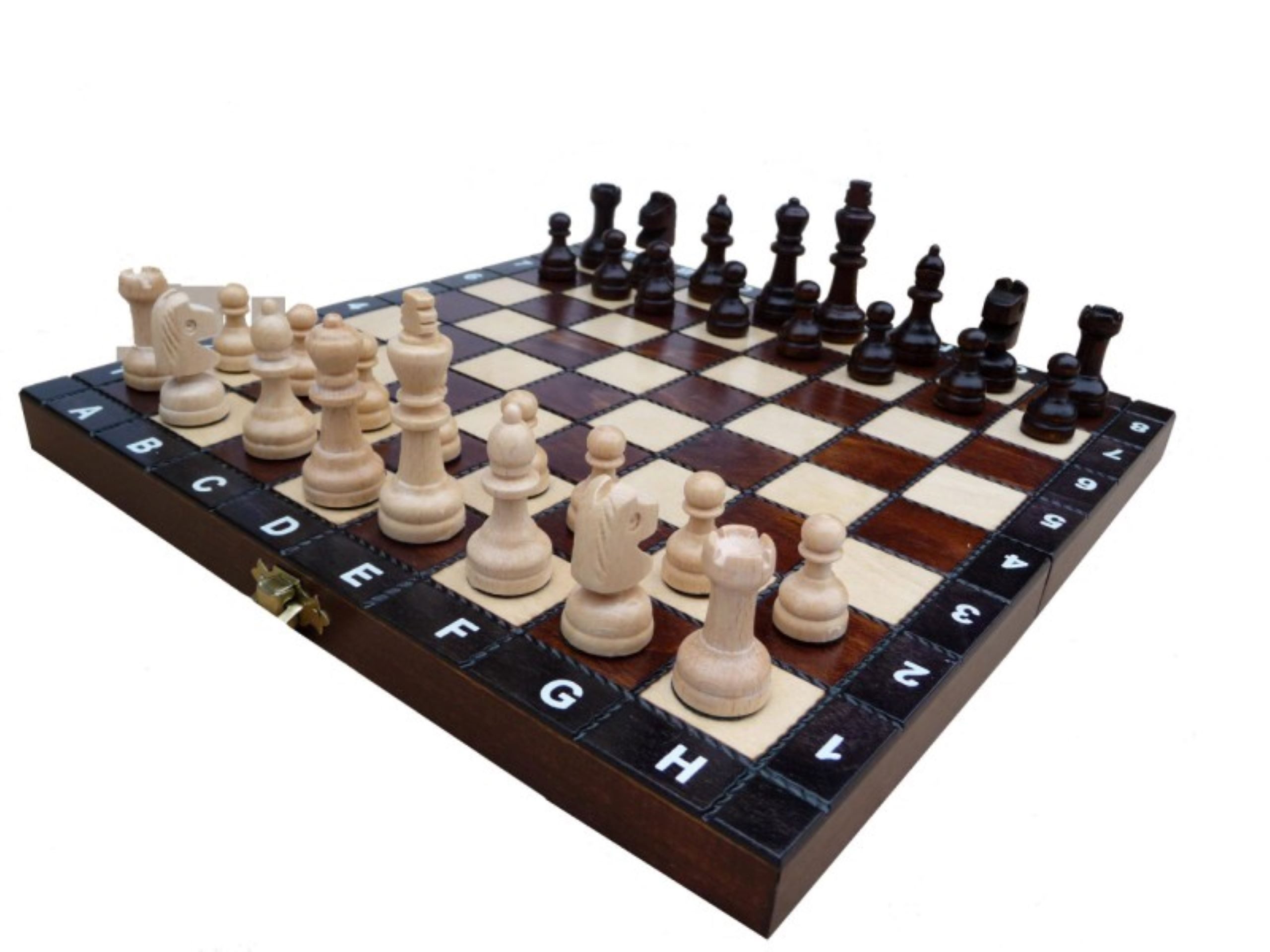 Holzprodukte Spiel Schach Schachspiel Schachbrett 27 x 27 cm GÜNSTIG Holz Neu