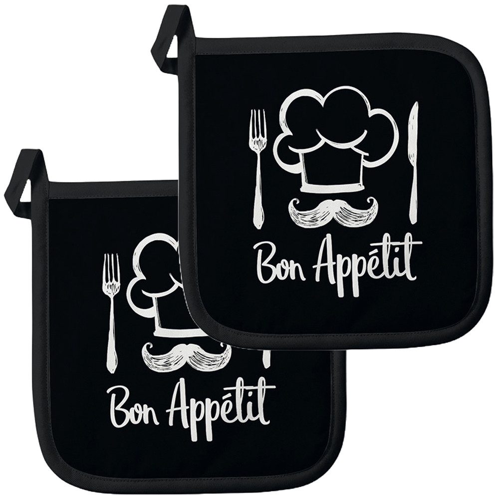 Ambiente® Topflappen Chef, (2-tlg., 2-teilig), hitzebeständig günstig online kaufen
