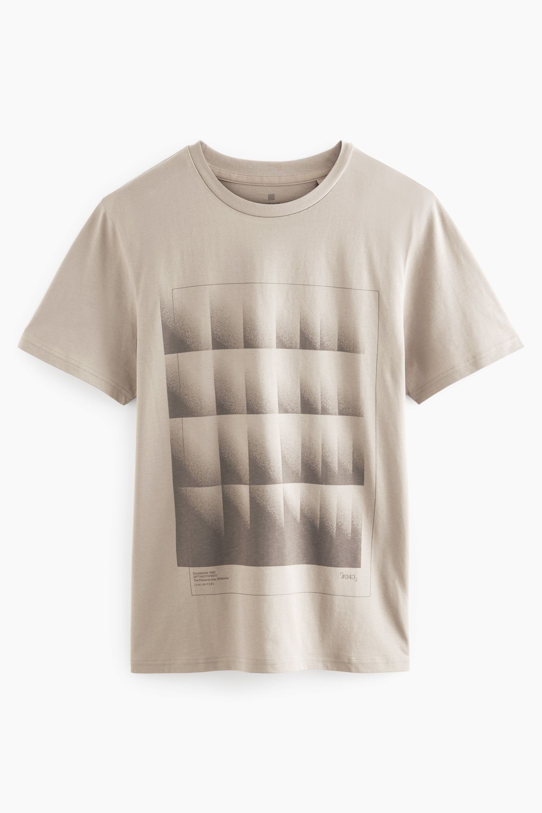 Pack (3-tlg) mit T-Shirt Print-3er Neutral Next Print-Shirt