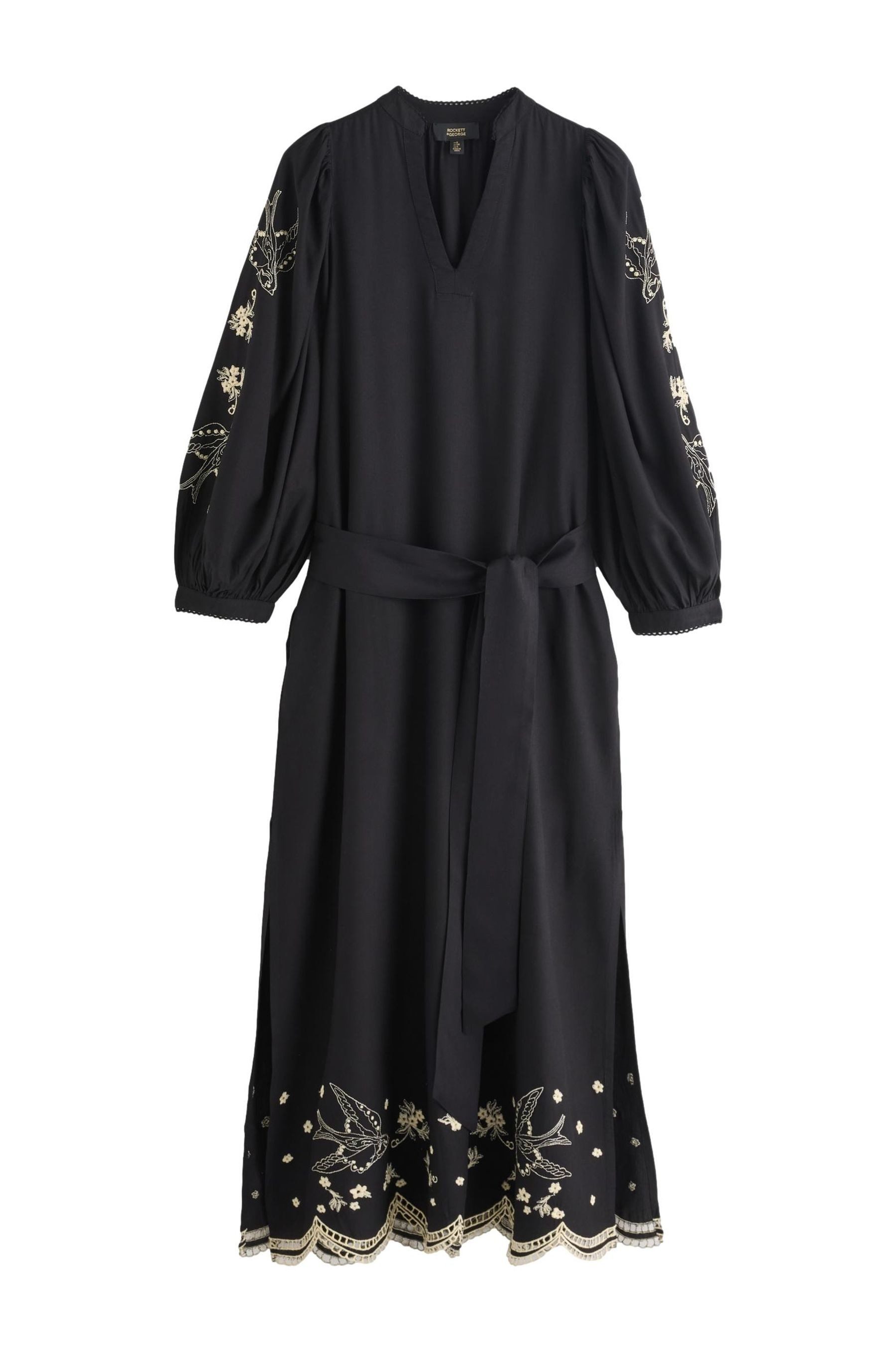 Rockett St George Maxikleid Rockett St George Kleid mit Schwalben-Stickerei (1-tlg)