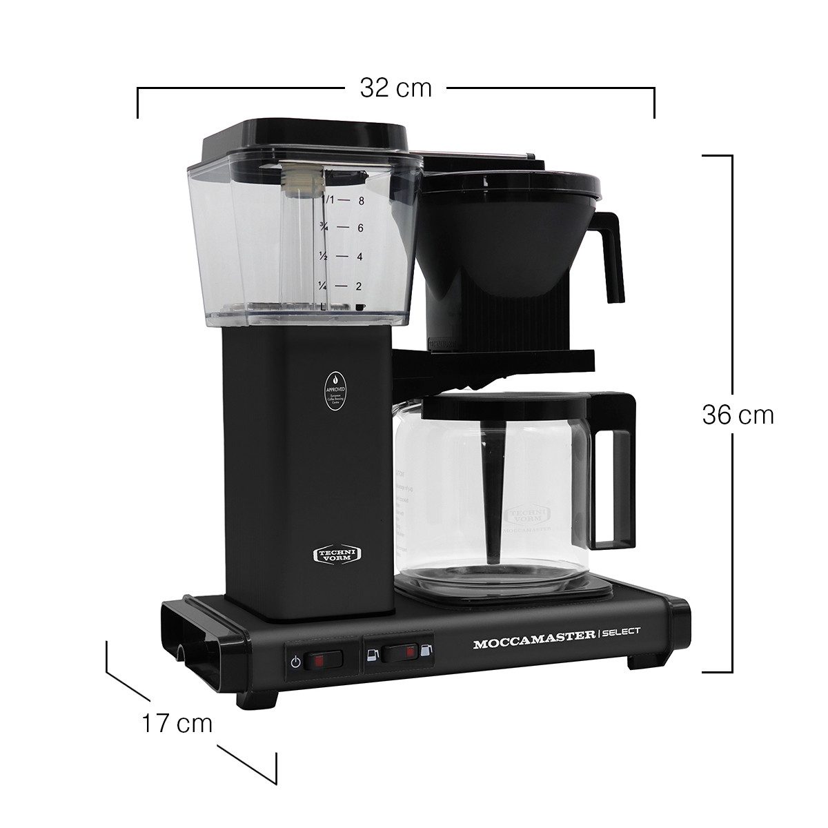 Moccamaster Filterkaffeemaschine, 1.25l Kaffeekanne