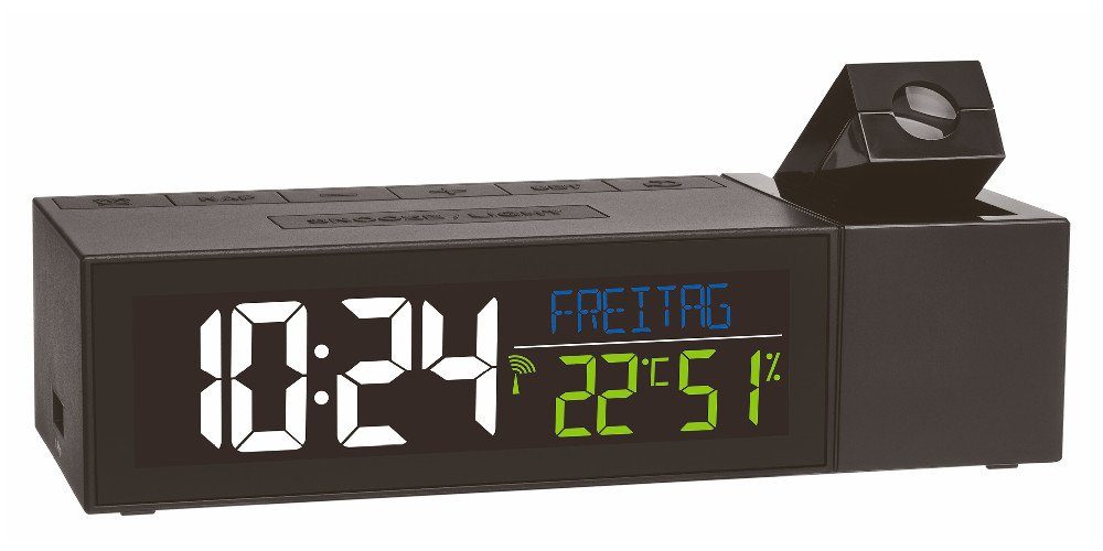 TFA Dostmann Funkwecker 60.5014.01 Funk-Projektionsuhr SHOW mit Raumklima günstig online kaufen