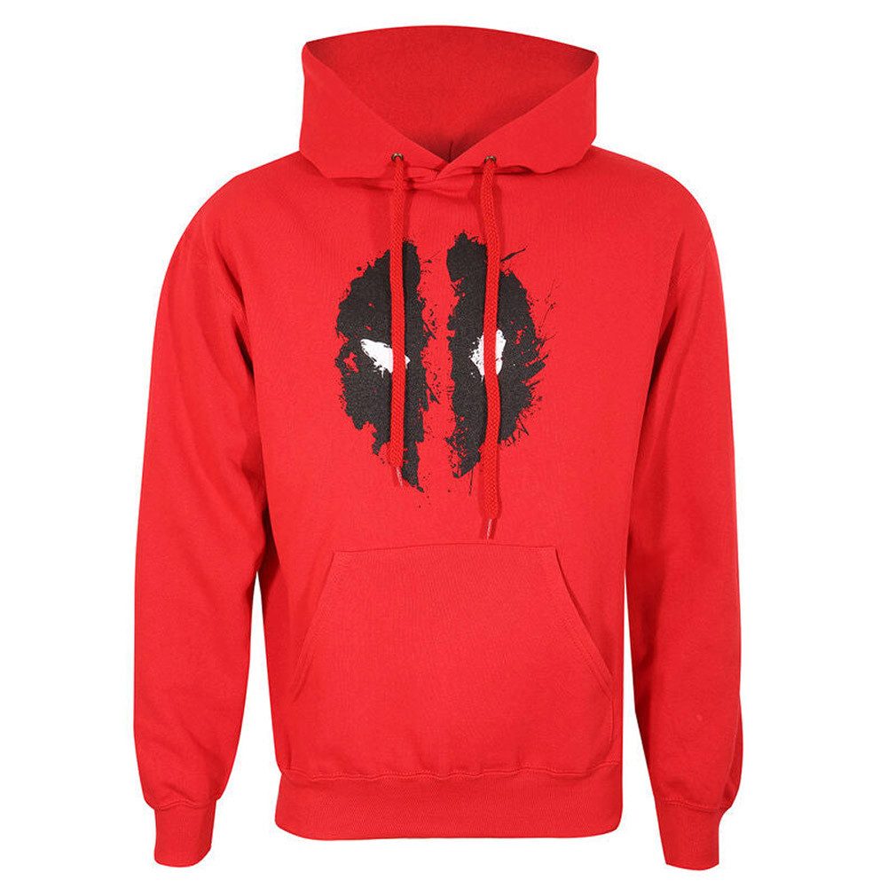 Deadpool Hoodie Mask Splatter Hoodie Marvel Comics Hoody Kapu