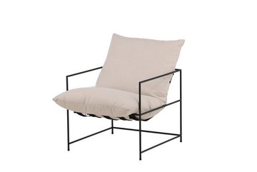 BOURGH Loungesessel SEDALIA Relaxsessel weiß - Lounge Sessel in modernem Design, in weiß mit Stahlgestell