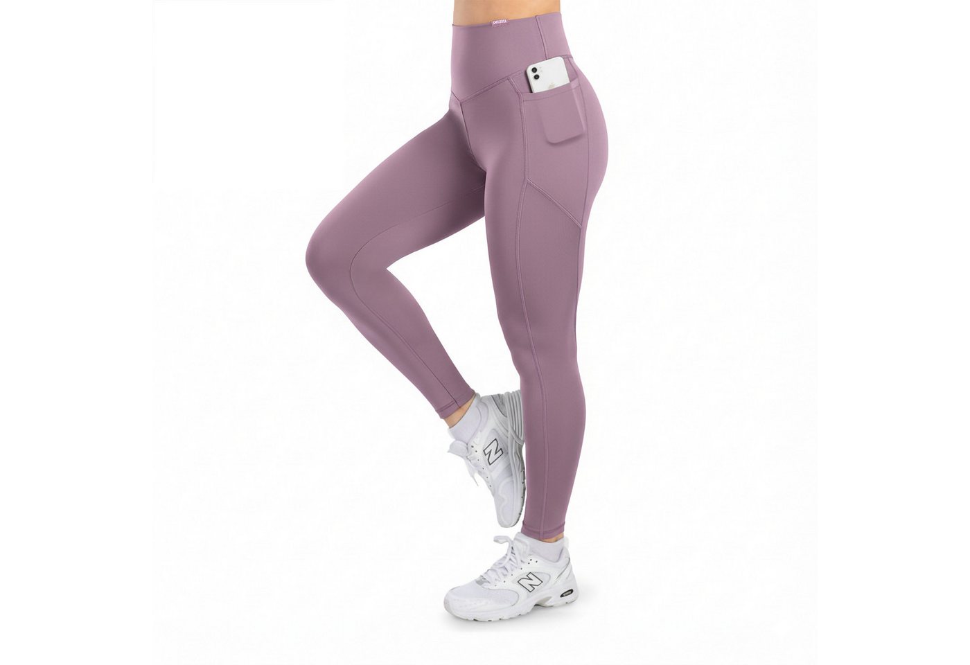 Smilodox Leggings SoftFeel Leticia, High Waist Yogahose mit seitlichen Taschen, Yoga atmungsaktiv, schnelltrocknend, 4-Wege-Stretch, Feuchtigkeitsabweisend
