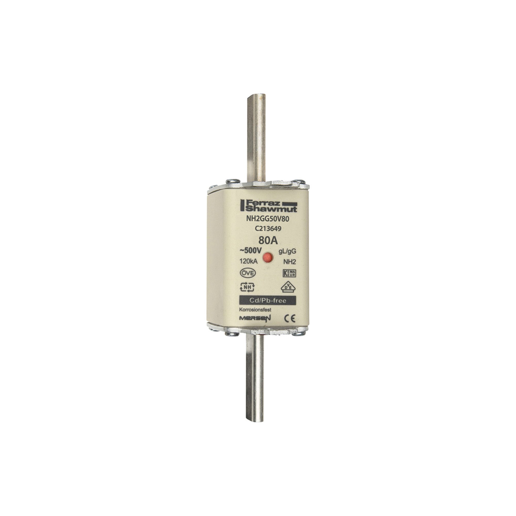 MERSEN Sicherungshalter Mersen NH-Sicherungseinsatz SF Gr.2 gG 80A/500V KM NH2GG50V80