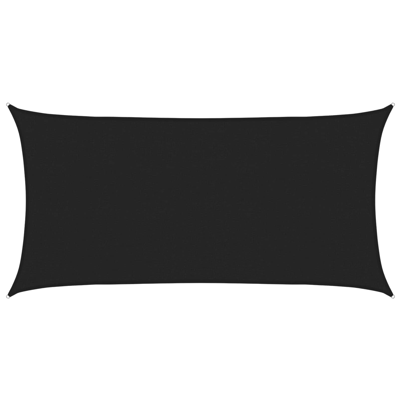 Sonnensegel Sonnensegel Schwarz 2,5 x 6 m HDPE