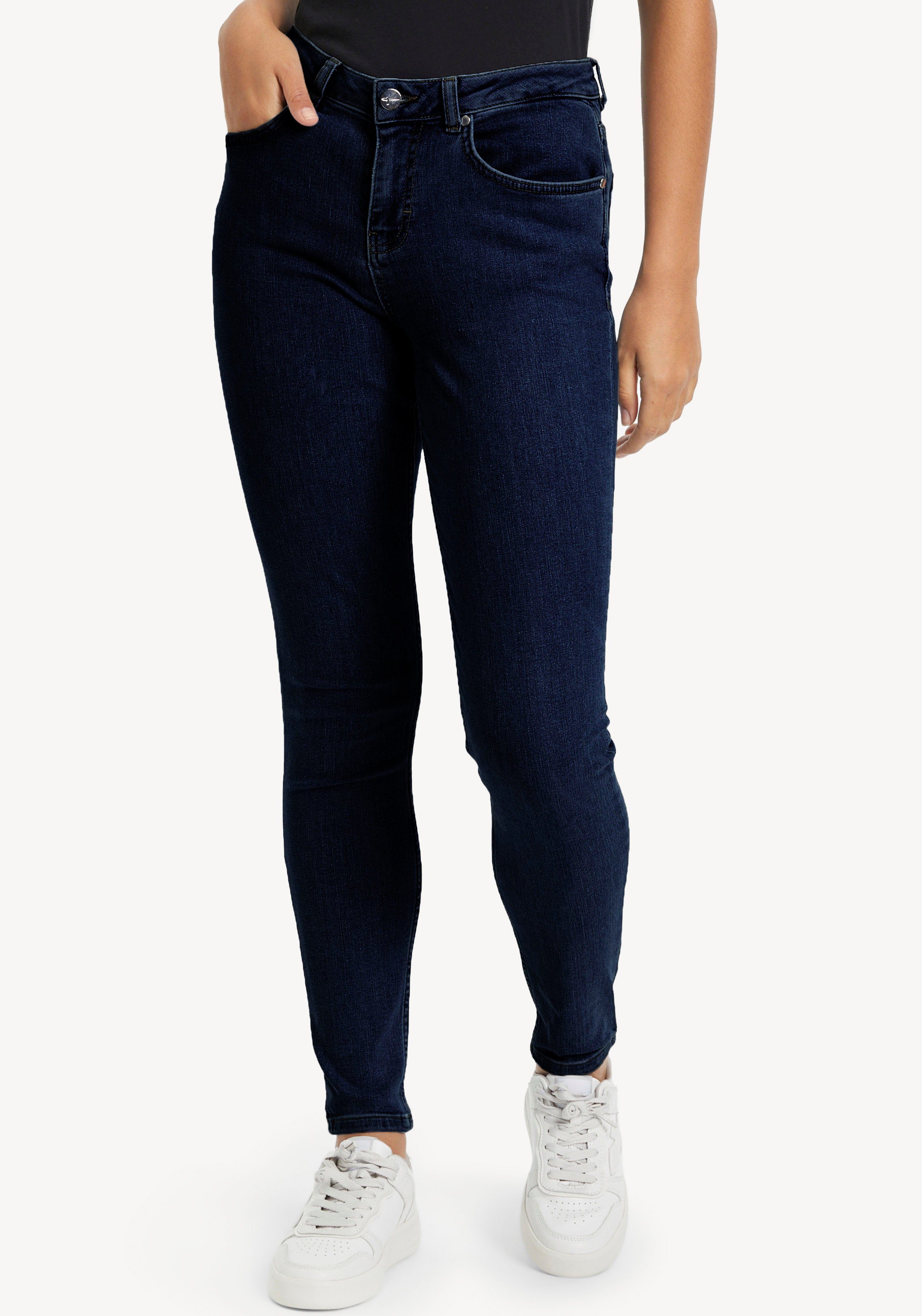 Tamaris Slim-fit-Jeans mit Logo-Badge - NEUE KOLLEKTION