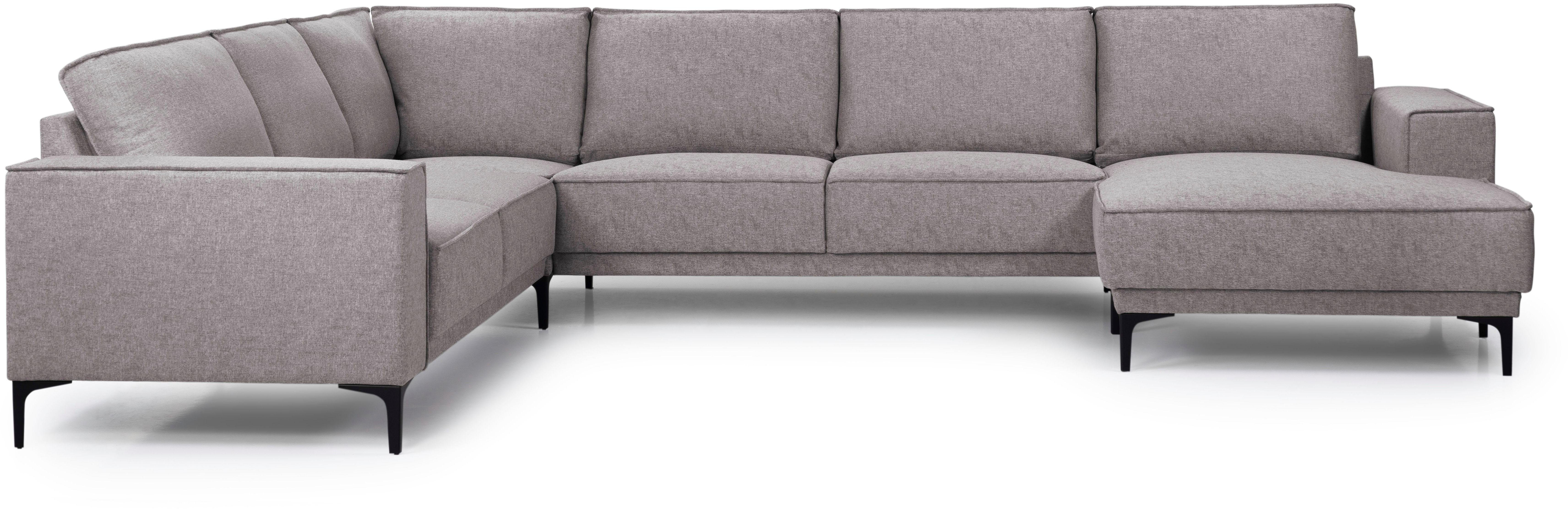 Places of Style Wohnlandschaft "XXL Sofa Oland, Struktur, Flachgewebe, Luxu günstig online kaufen