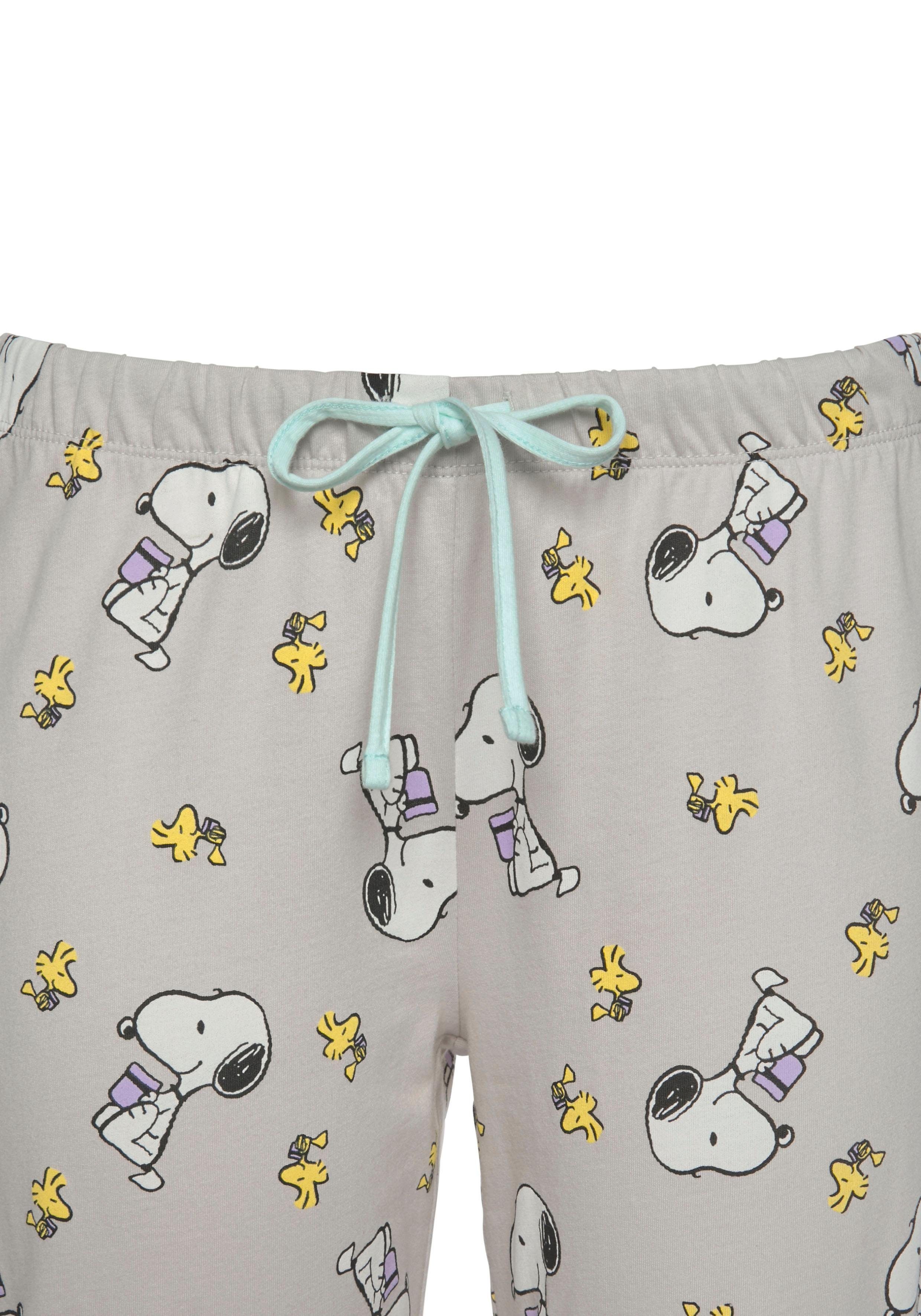 PEANUTS Pyjama (Set, 2 tlg) mit Snoopy und Woodstock Druck