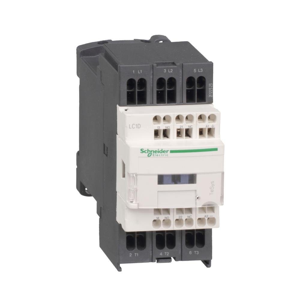 Verteiler Schneider Electric Leistungsschütz LC1D 3p, +1S+1Ö, 4 kW, 9 A, 400 V