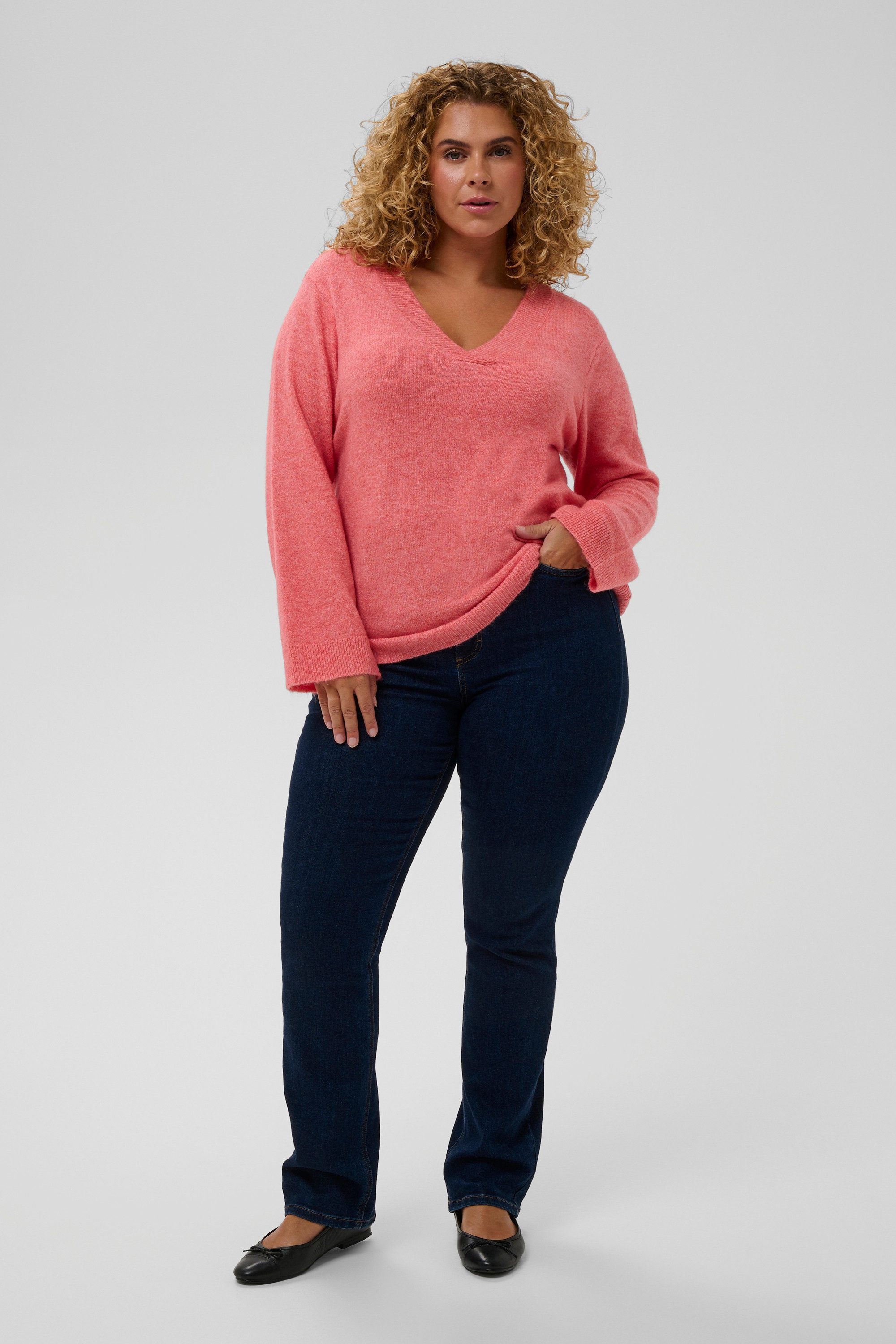 KAFFE Curve Strickpullover Strickpullover KCjilanda Große Größen