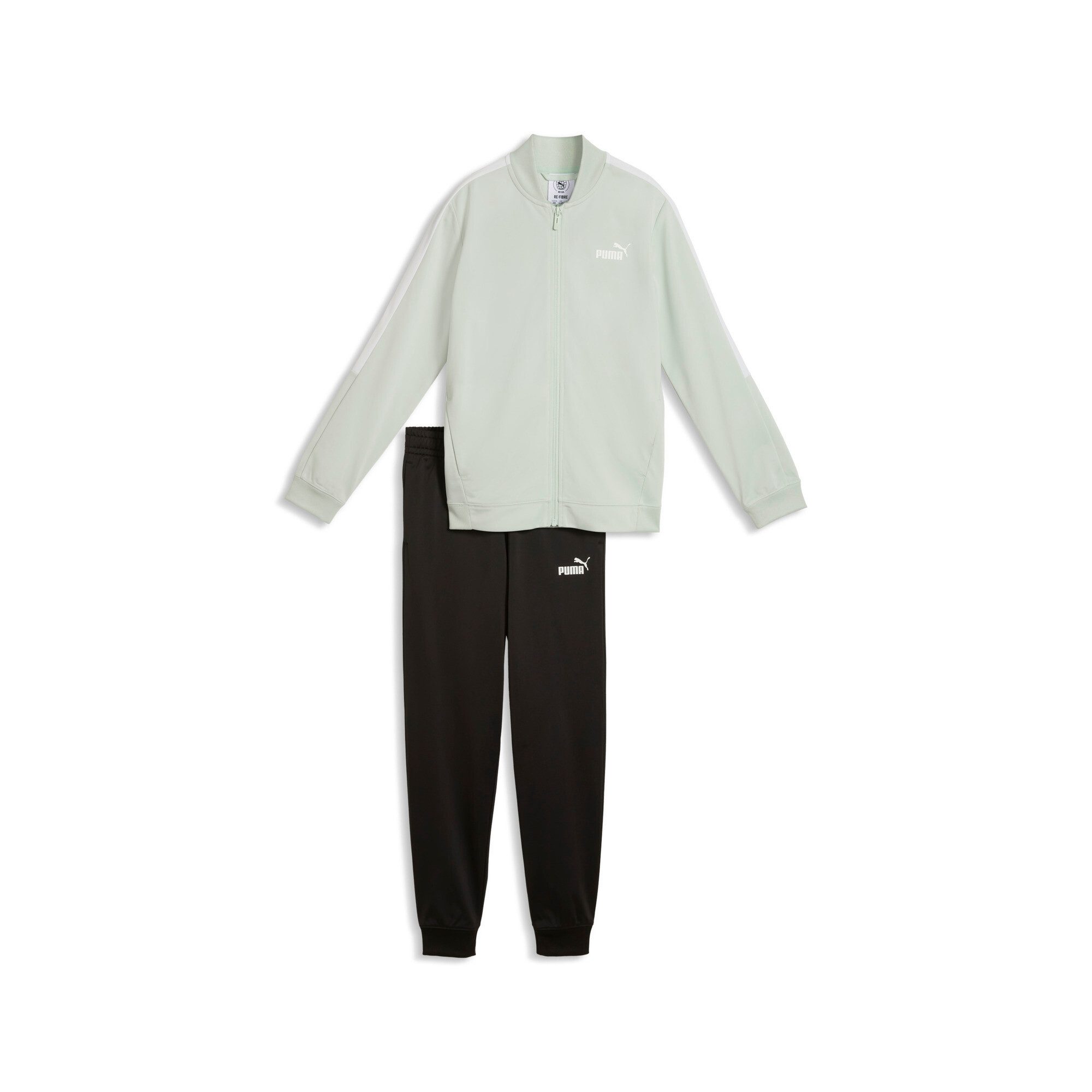PUMA Trainingsanzug POLY BASEBALL SUIT G (2-tlg), 2-teilig, mit Stehkragen, mit elastischem Bund