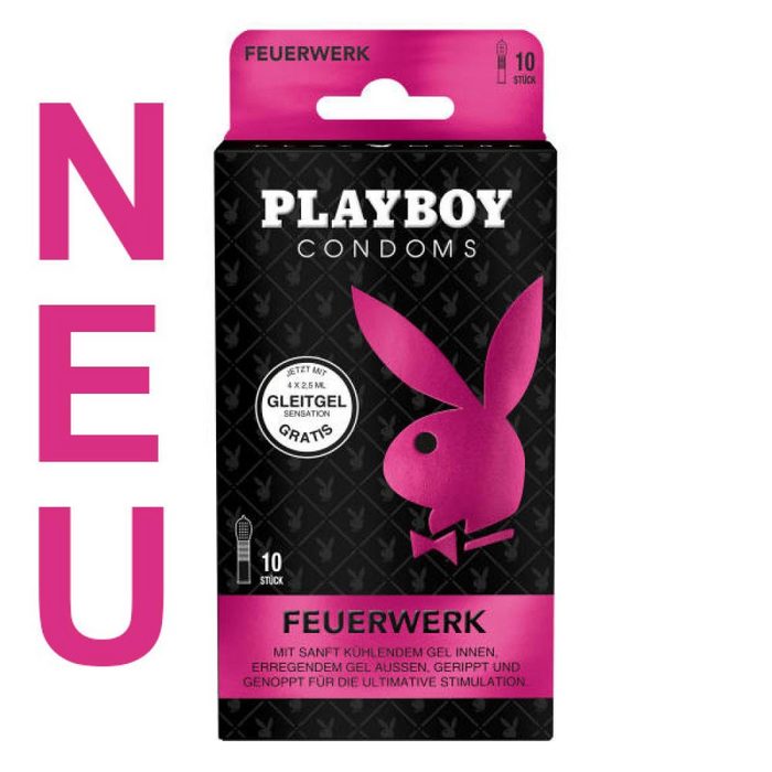 Playboy Condoms Kondome Feuerwerk Packung 10 St.