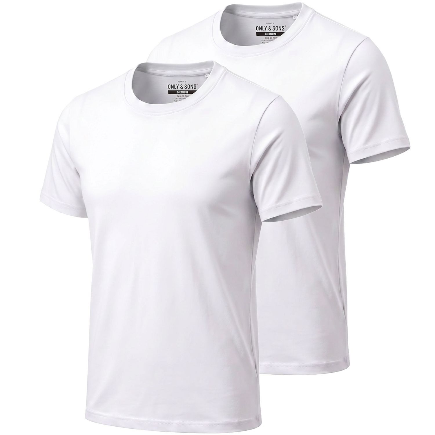 ONLY & SONS T-Shirt ONSMAX (Set) zeitloses Basic-T-Shirt, normal geschnitten im 2er Sparpack