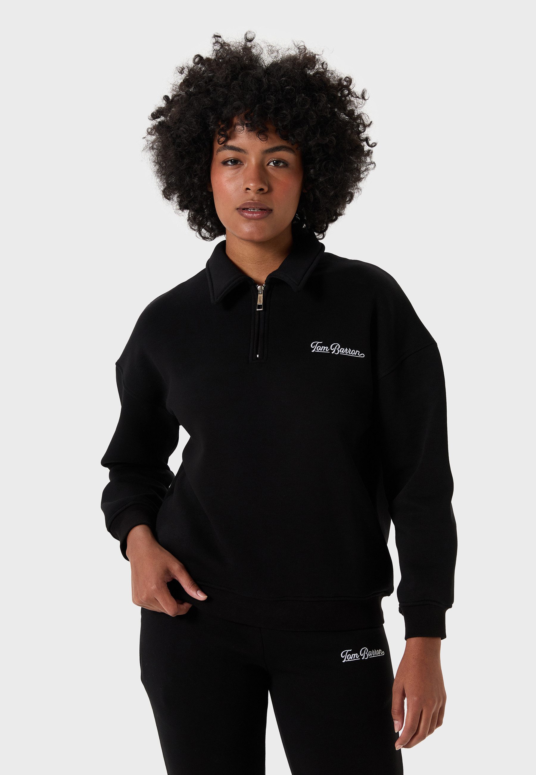 Tom Barron Freizeitanzug Oversize Half Zipper Relaxed Tracksuit