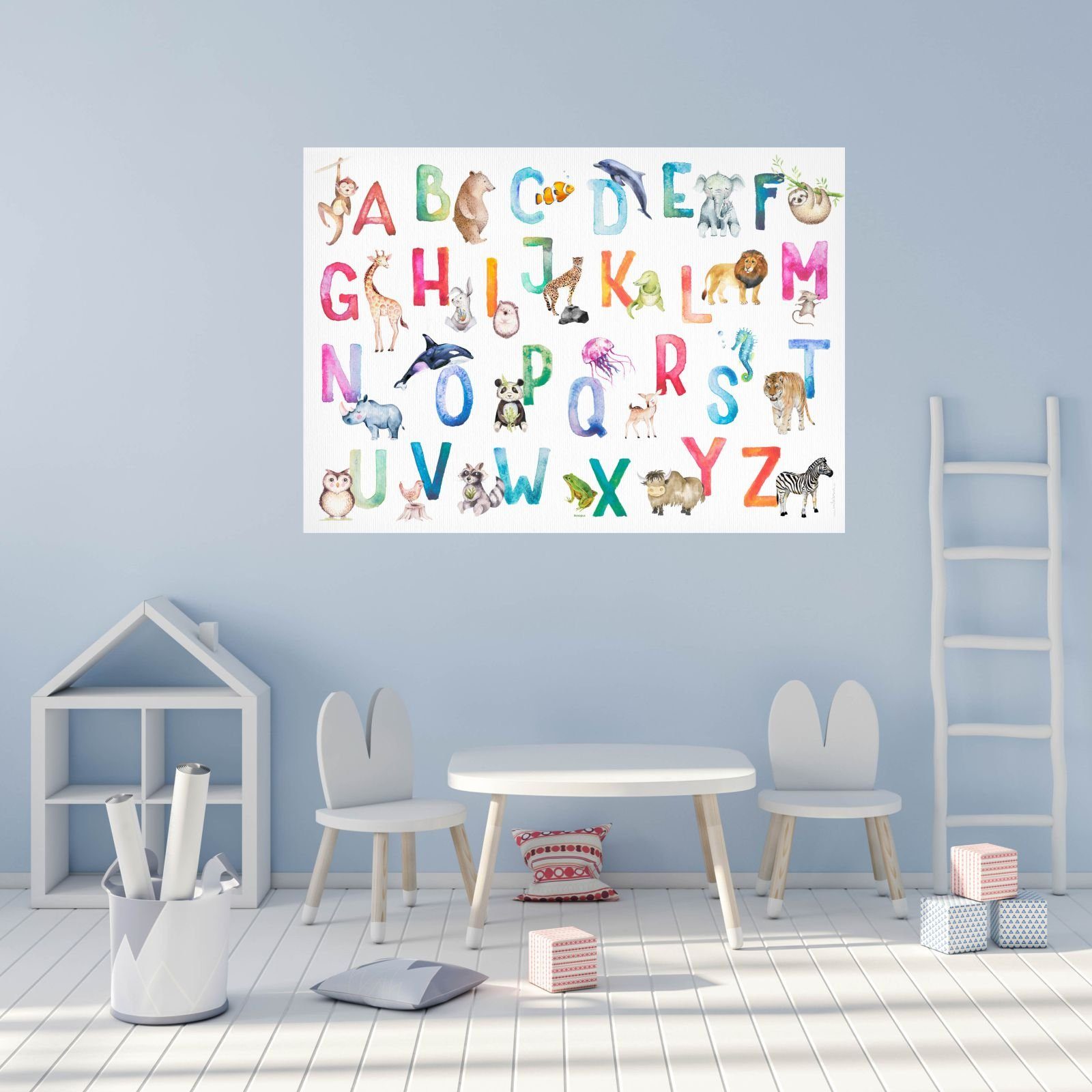 ABC, ABC, Poster Kinder Lernposter nikima
