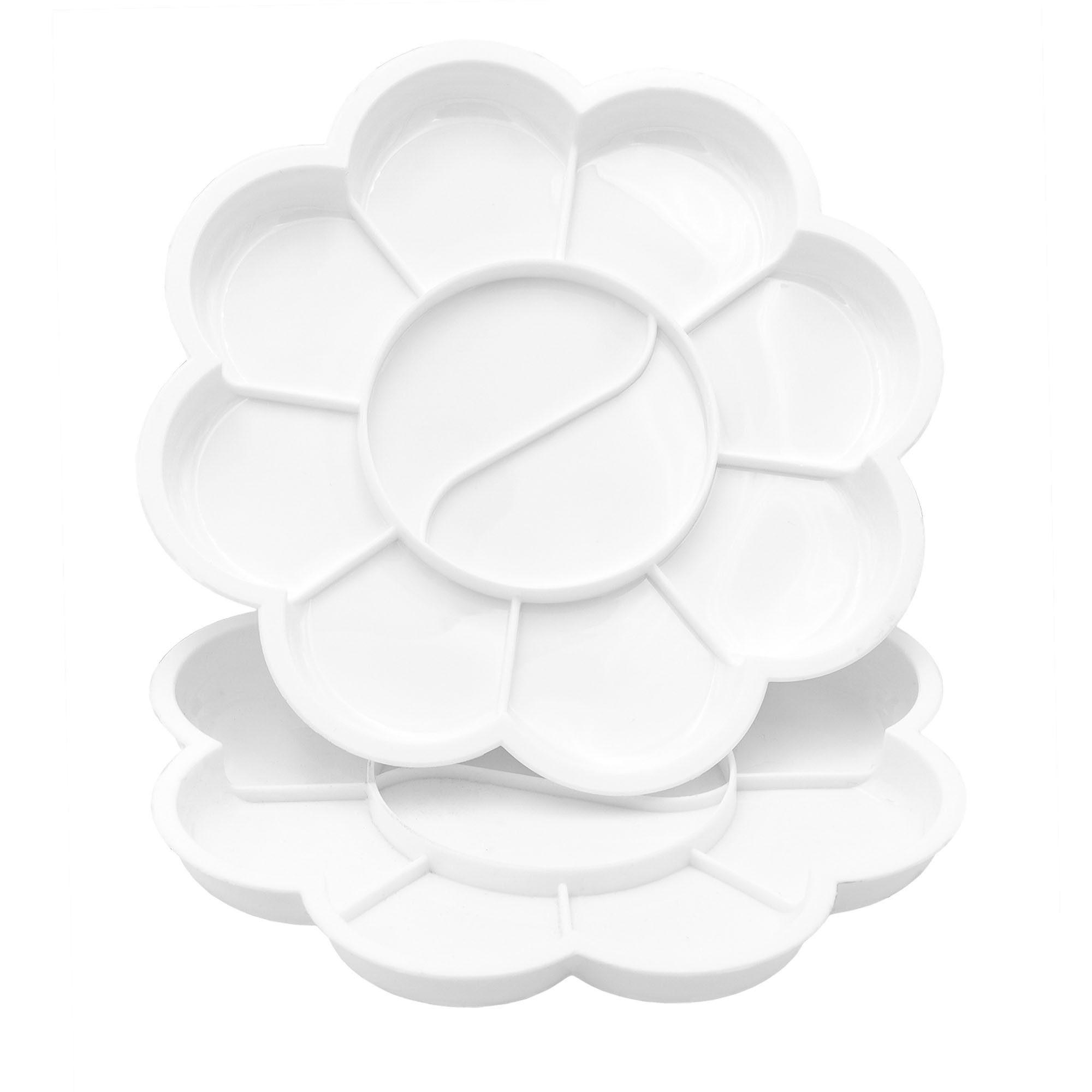 TSI Schreibwaren Malpalette Mischpalette zum Farbenmischen Ø 135 mm, 2 Stück