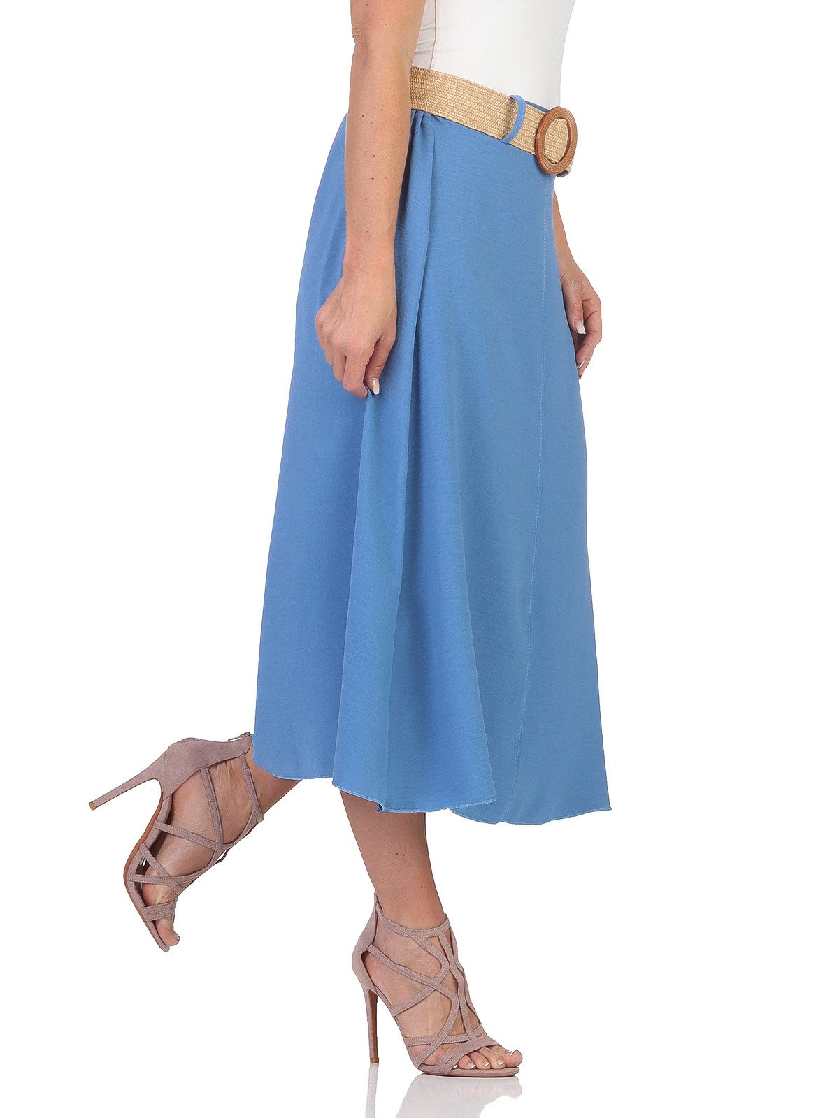 simaranda Sommerrock Damen Rock 2602 34-38 Hellblau