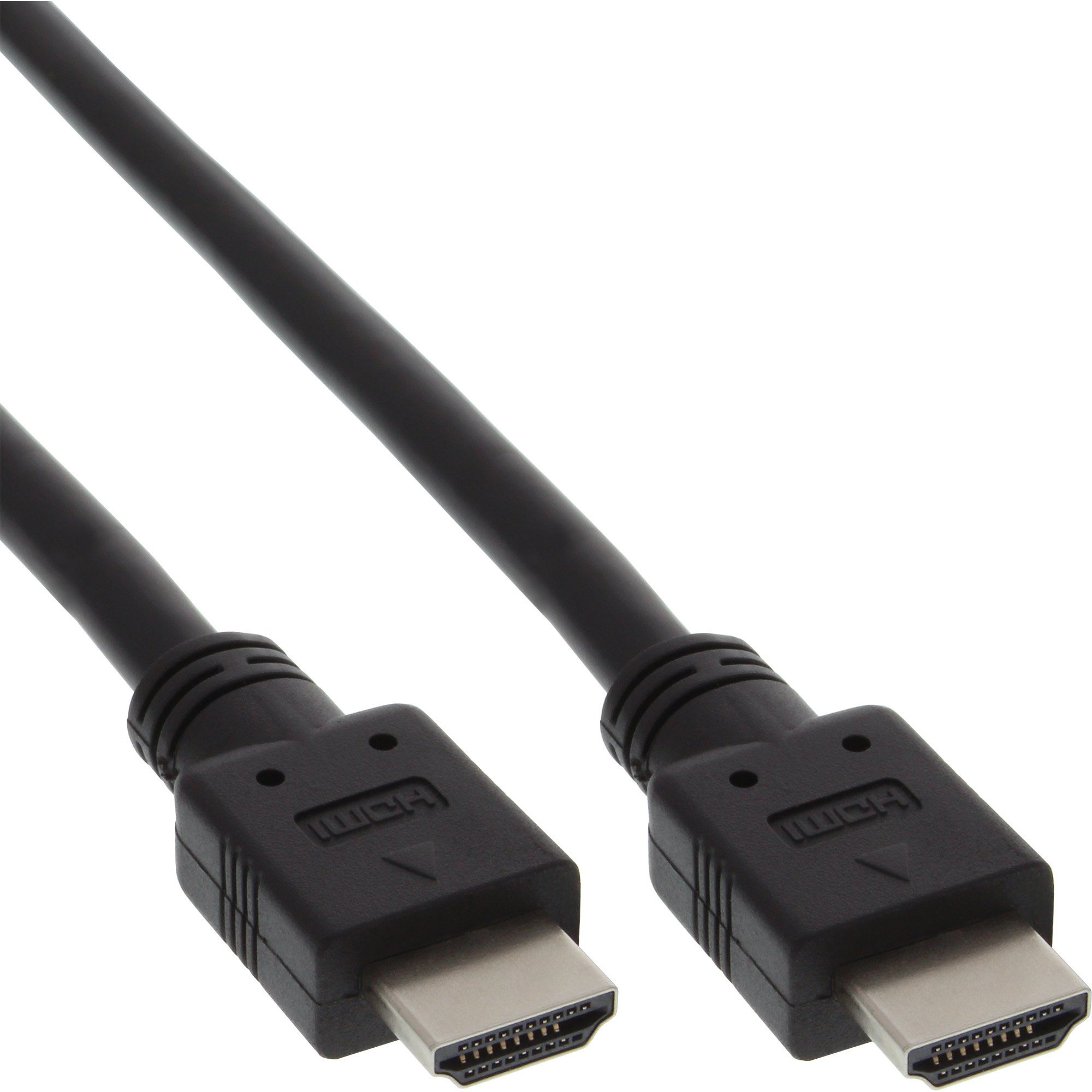InLine® HDMI Kabel, HDMI-High Speed, Stecker / Stecker, schwarz, 5m HDMI-Kabel