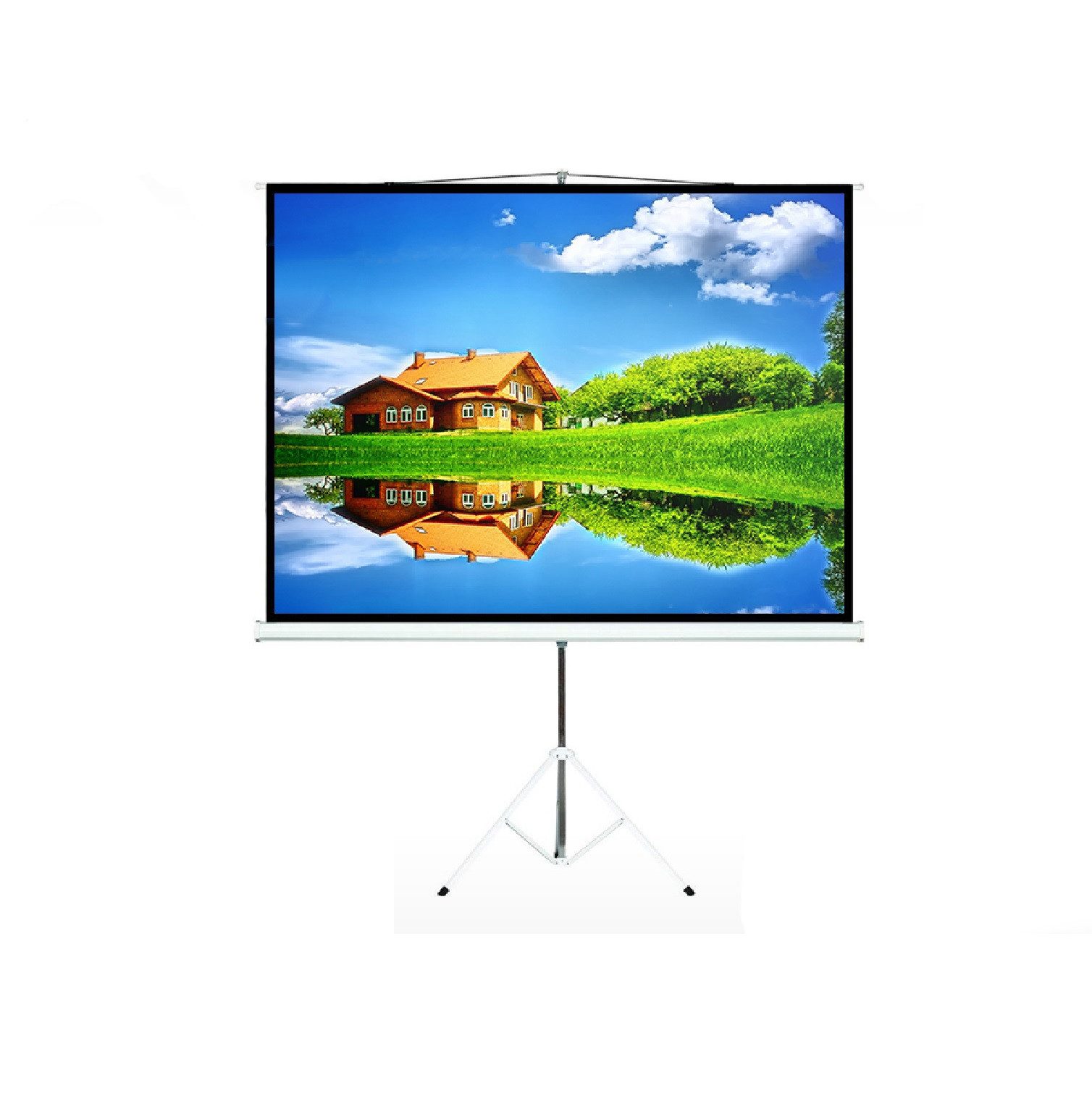 Maclean MC-608 Stativleinwand (Mobile Stativleinwand 240x180cm 4:3)