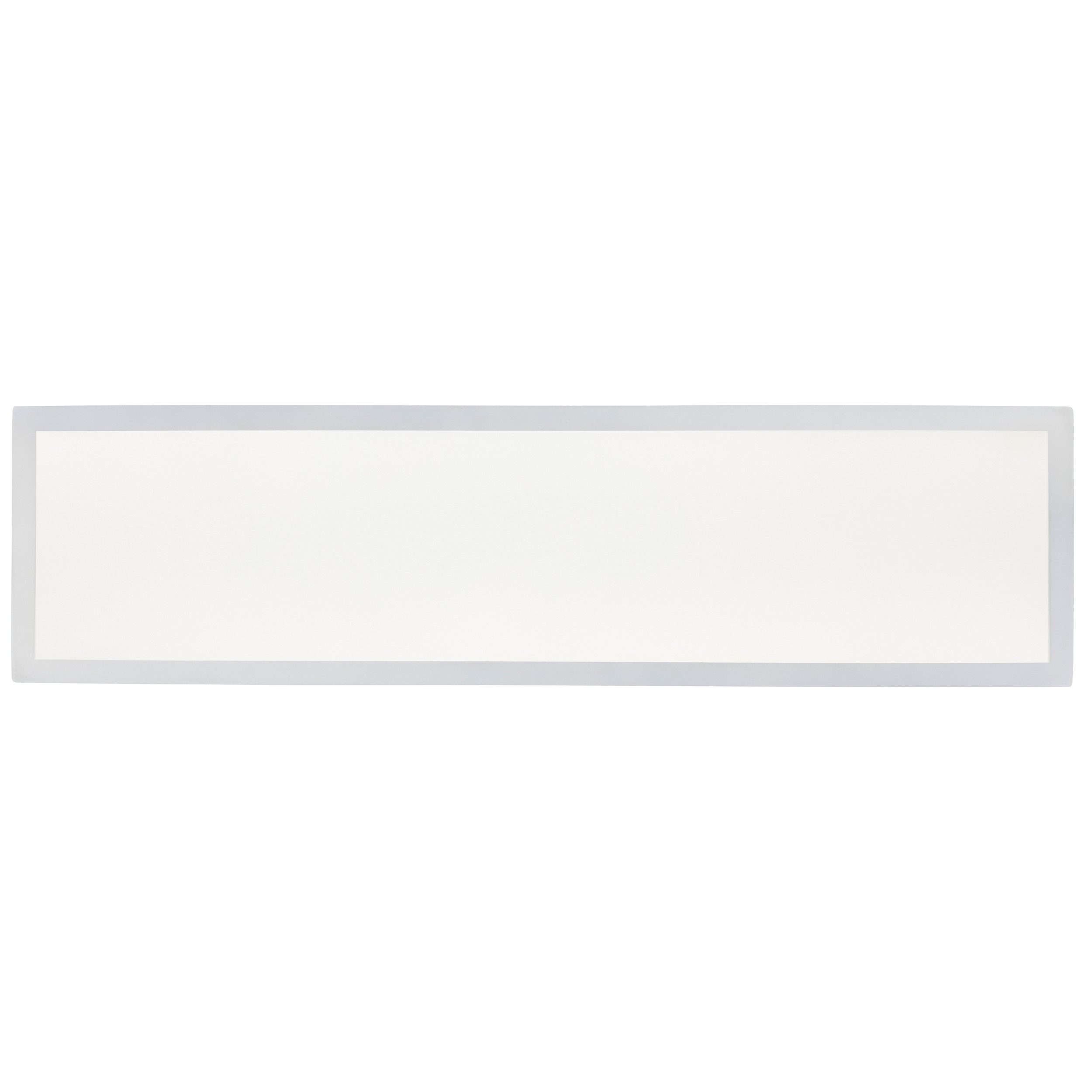 Brilliant LED Panel Lumaro, CCT - über Fernbedienung, Dimmfunktion, Nachtlichtfunktion, Timerfunktion, LED fest integriert, warmweiß - kaltweiß, LED Paneel, 96x25 cm, 3000 lm, 3000-6500 K, dimmbar, CCT, weiß