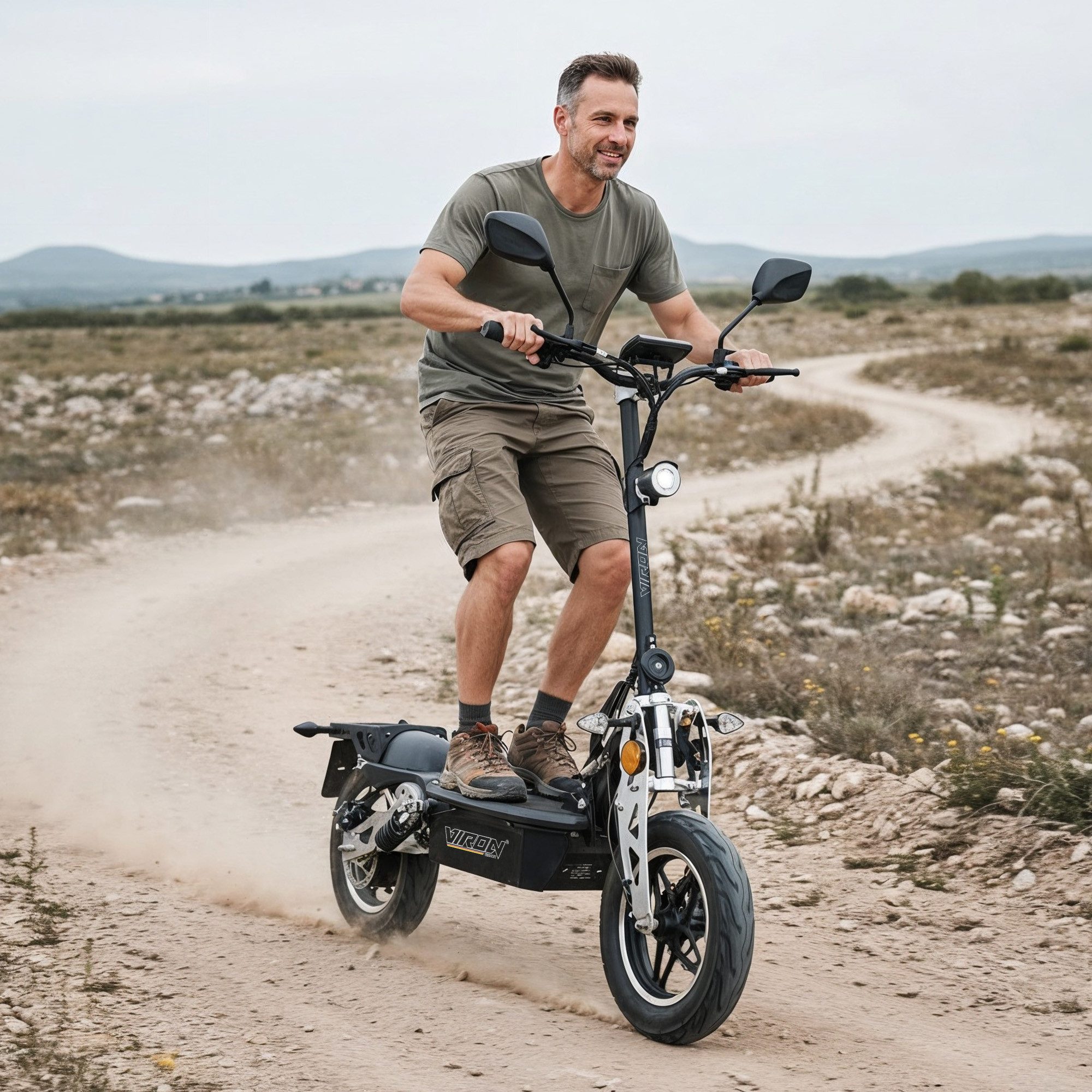 Viron E-Scooter 1000W VR-1500-EEC mit Straßenzulassung ABE, 35.00 km/h, Elektro Scooter Elektroroller Moped Zulassung Roller EScooter Faltbar