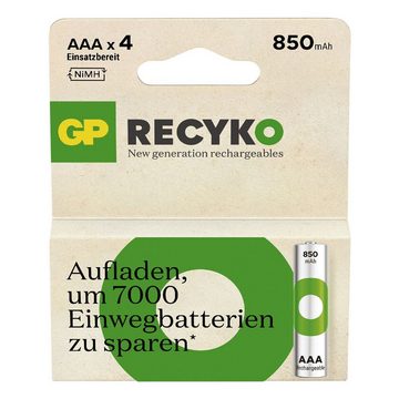 GP Batteries ReCyko Akku 850 mAh (4 St), Micro / AAA / 850 mAh, 1,2 V