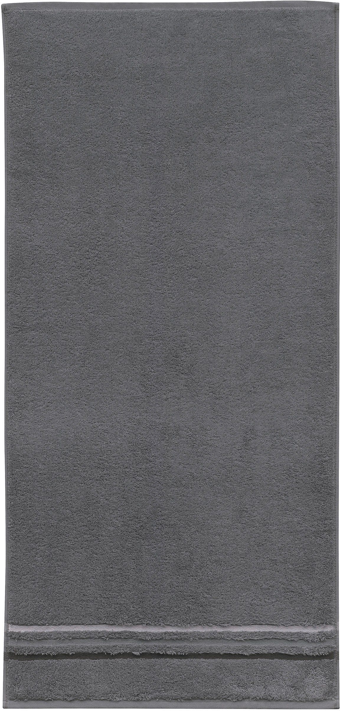 Schiesser Gästehandtücher Skyline Color aus 100 % Baumwolle mit eleganter Streifenbordüre, Frottier (Set, 5-St), MADE IN GREEN by OEKO-TEX®