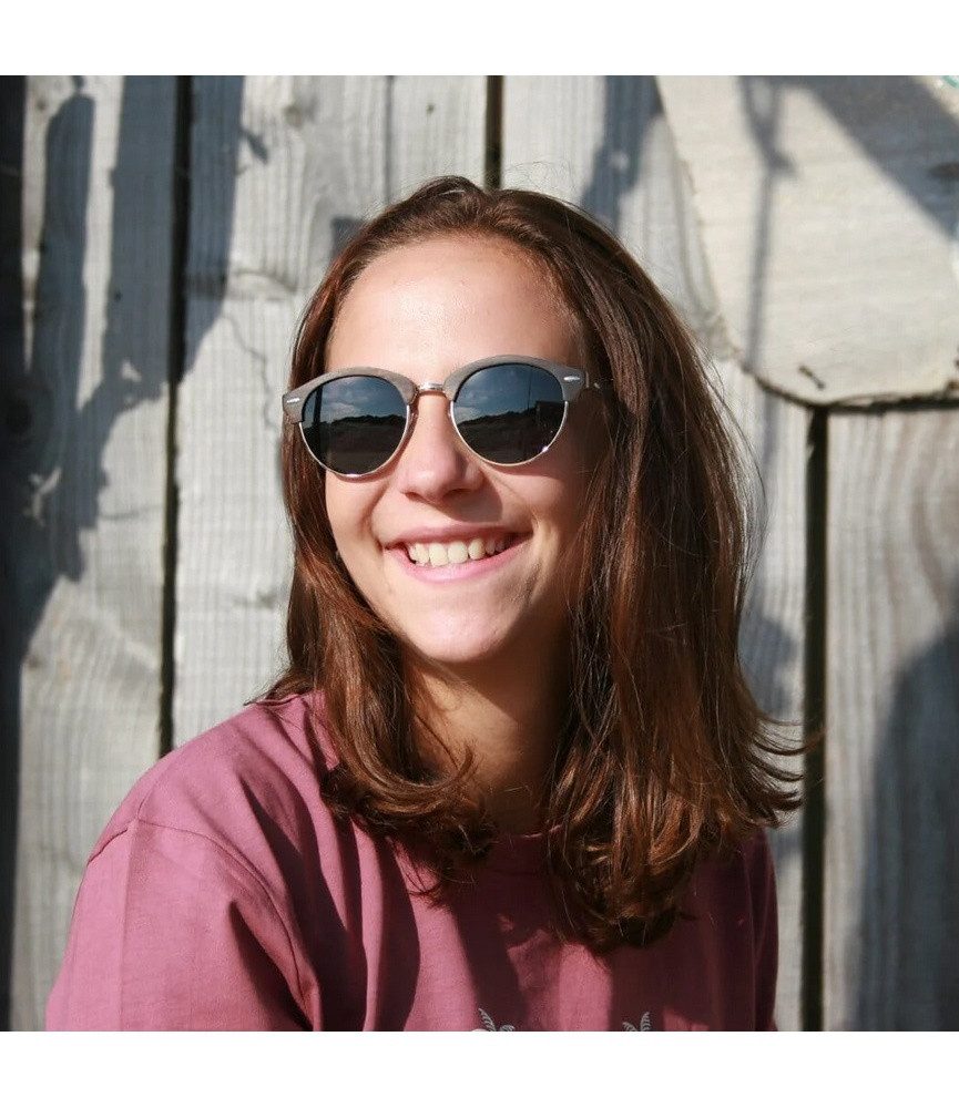Wave Hawaii Sonnenbrille Aracuja dunkelbraun - 1 Brille mit Schutzhülle