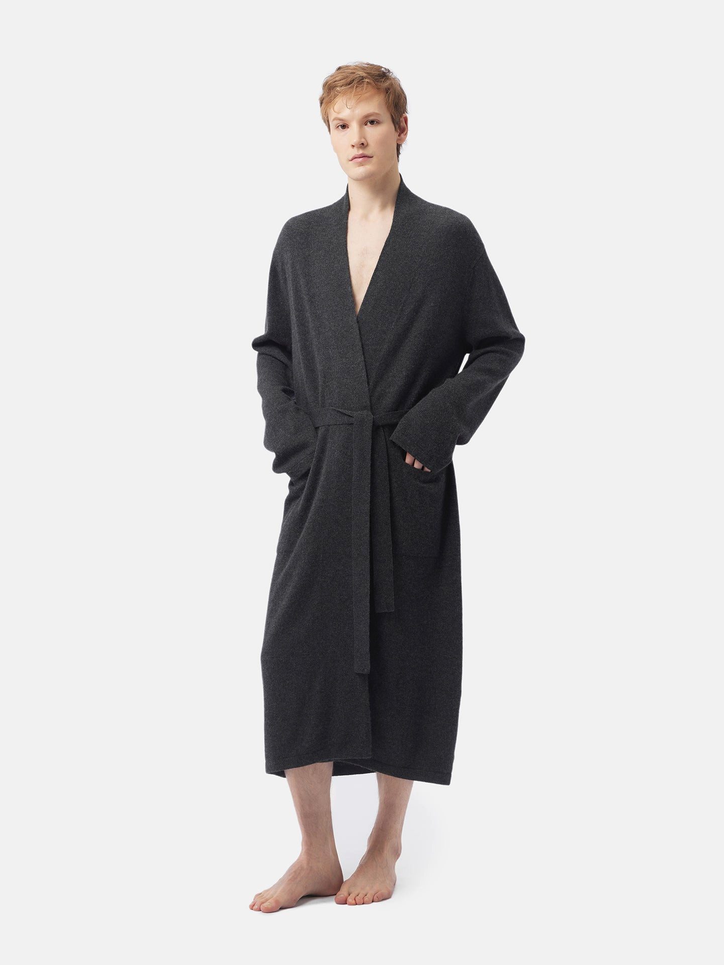 GOBI Cashmere Badeanzug Herren-Morgenmantel aus Kaschmir günstig online kaufen