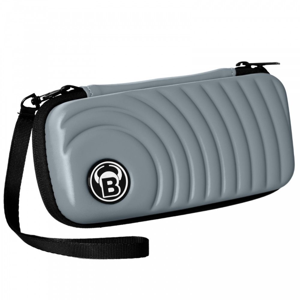 BULL'S Dartpfeil Dartcase grau für 6 Flight-Sätze und montiertes Dartset