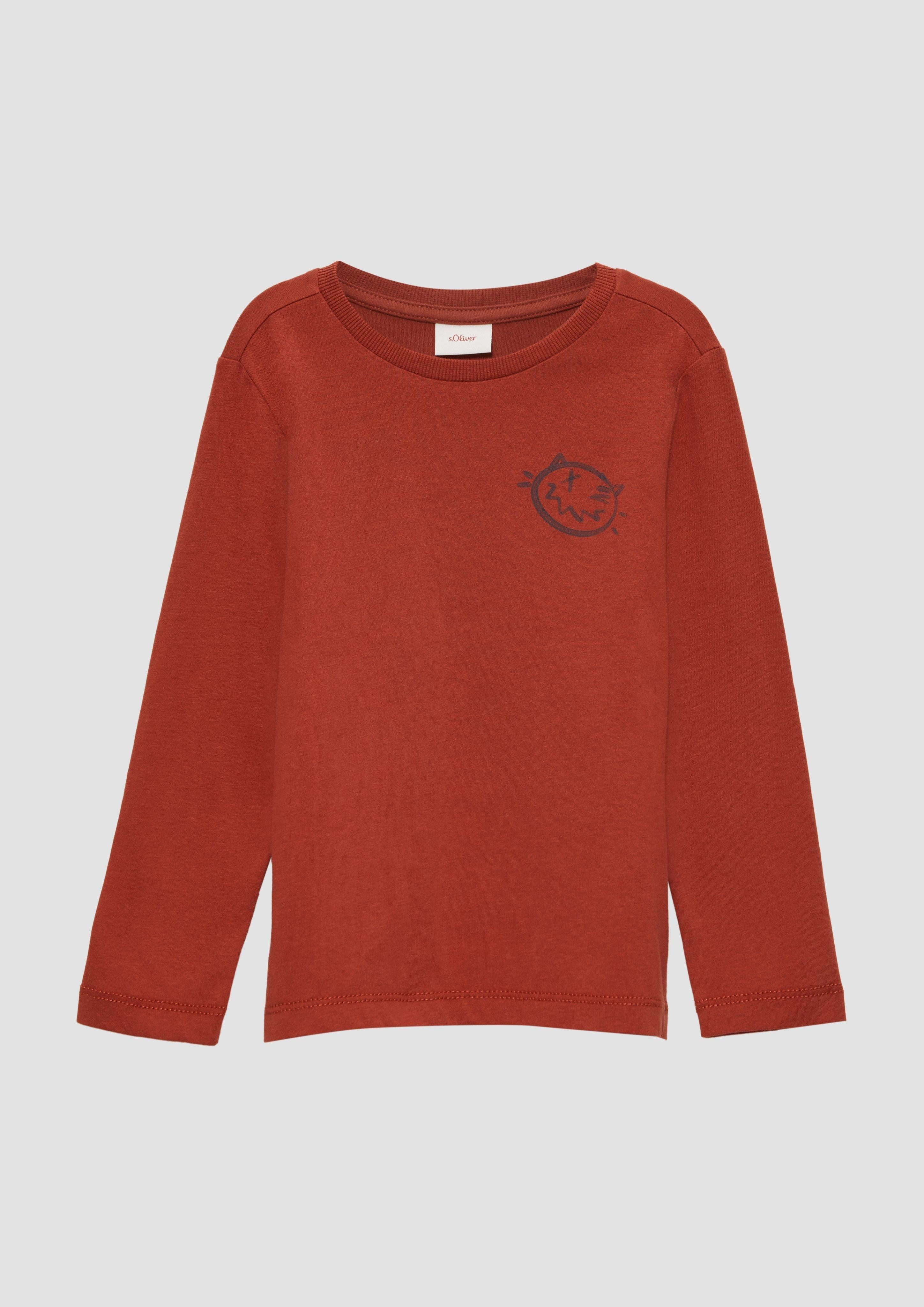 Langarmshirt Langarmshirt mit großem Rückenprint
