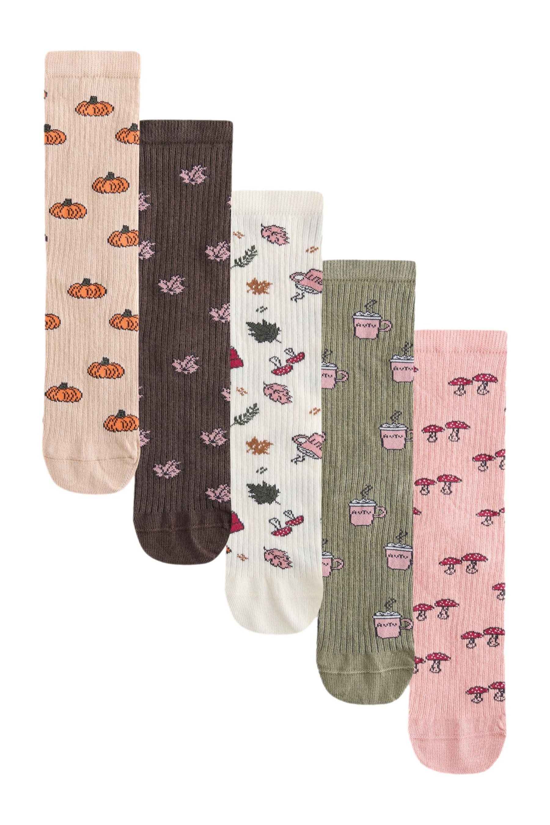 Next Kurzsocken Gerippte Knöchelsocken im 5er-Pack (5-Paar)
