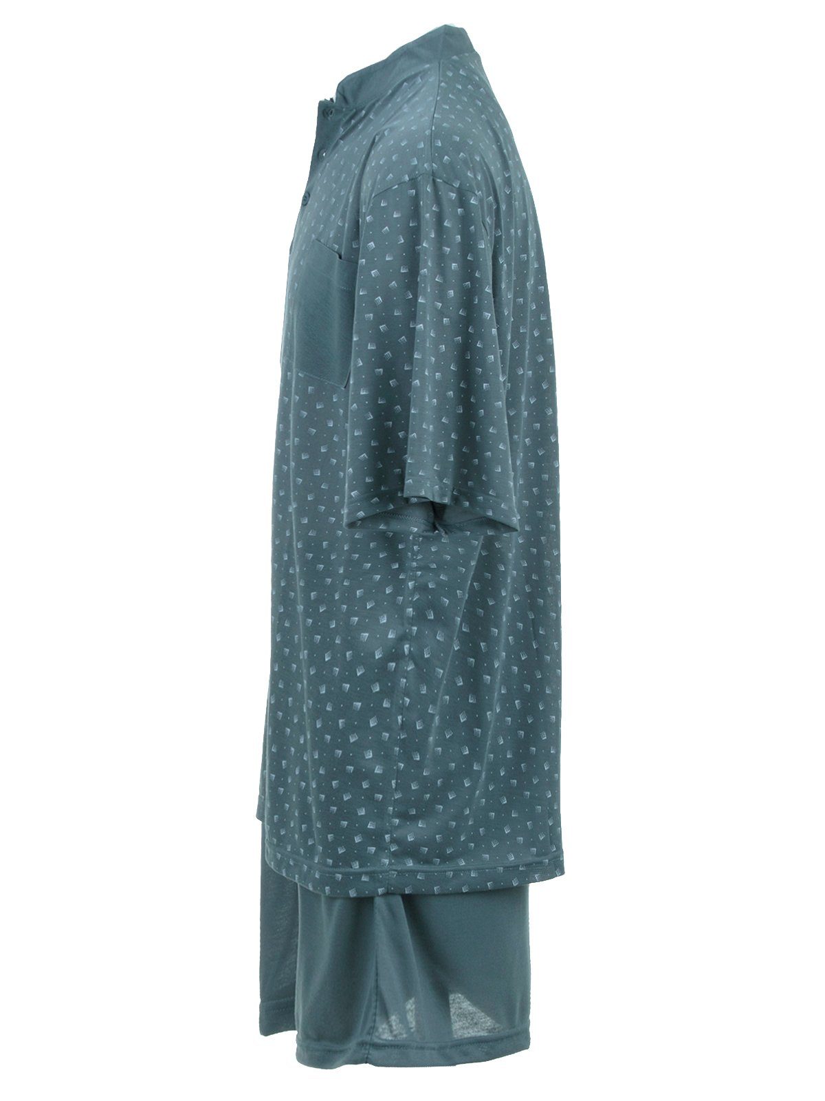 Lucky Schlafanzug Pyjama Set - Shorty grün Rechteck