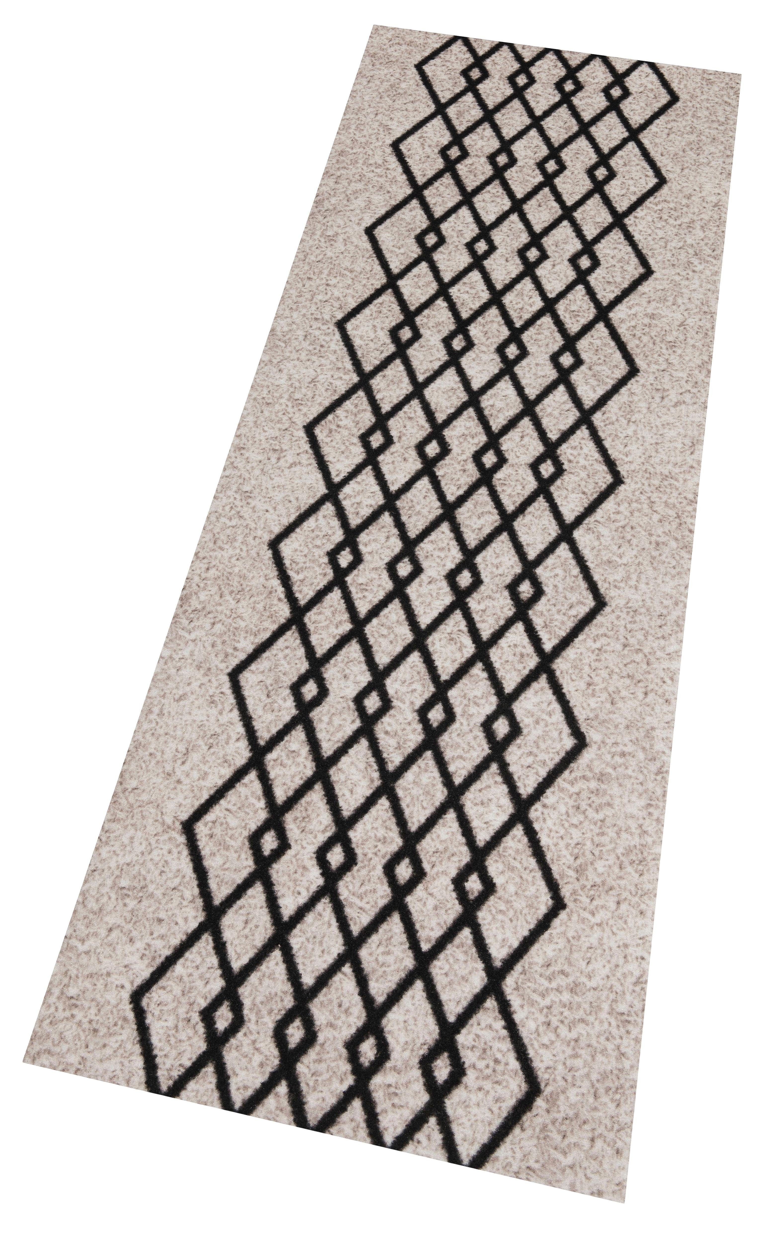 HANSE Home Küchenläufer Modern Waves, rechteckig, Höhe: 5 mm, Läufer, Rutschfest, Küchenteppich, Kurzflor Teppich, Küche, Flur