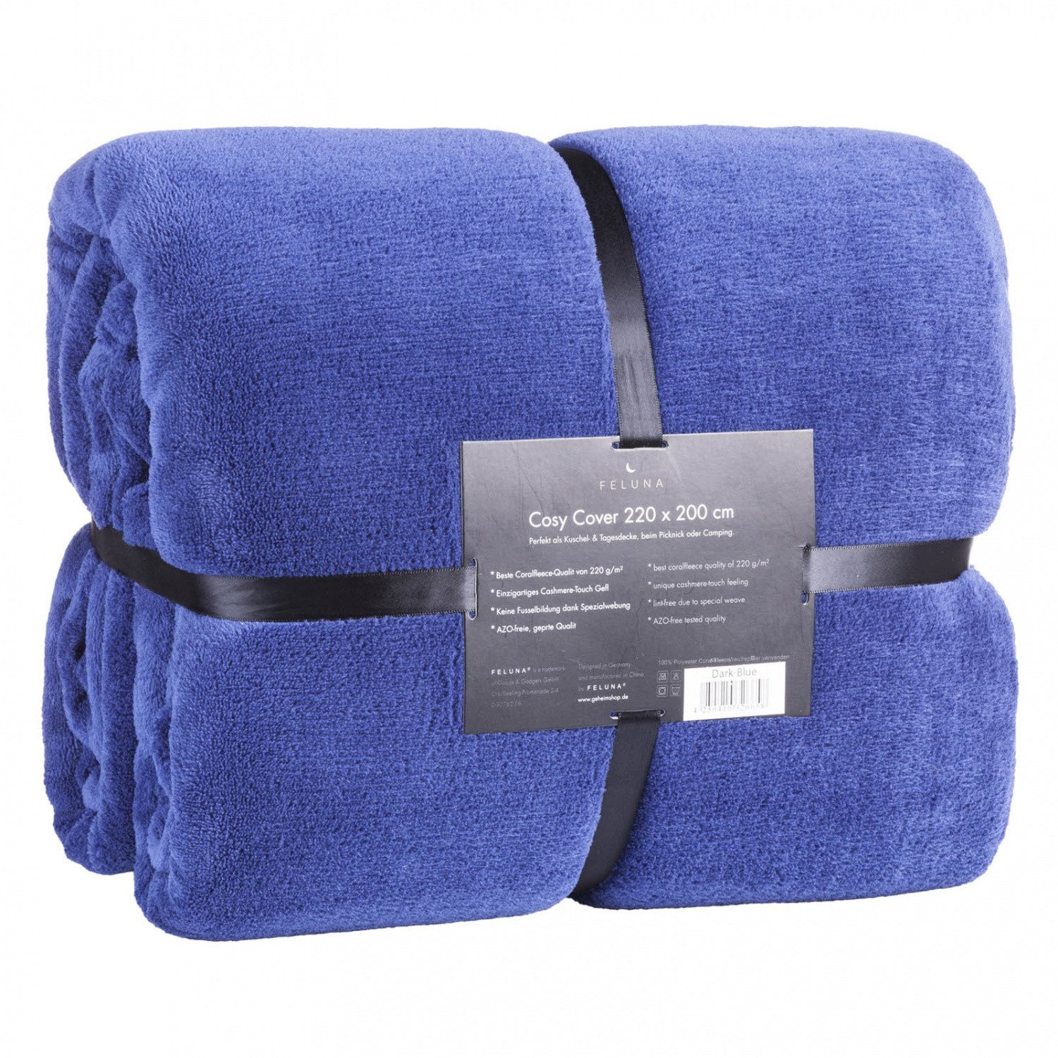 Wohndecke FELUNA Coral Fleece Kuscheldecke XXL – Superweicher Cashmere-Touch, Feluna, Tagesdecke Kaschmir-Touch 220 x 200 cm