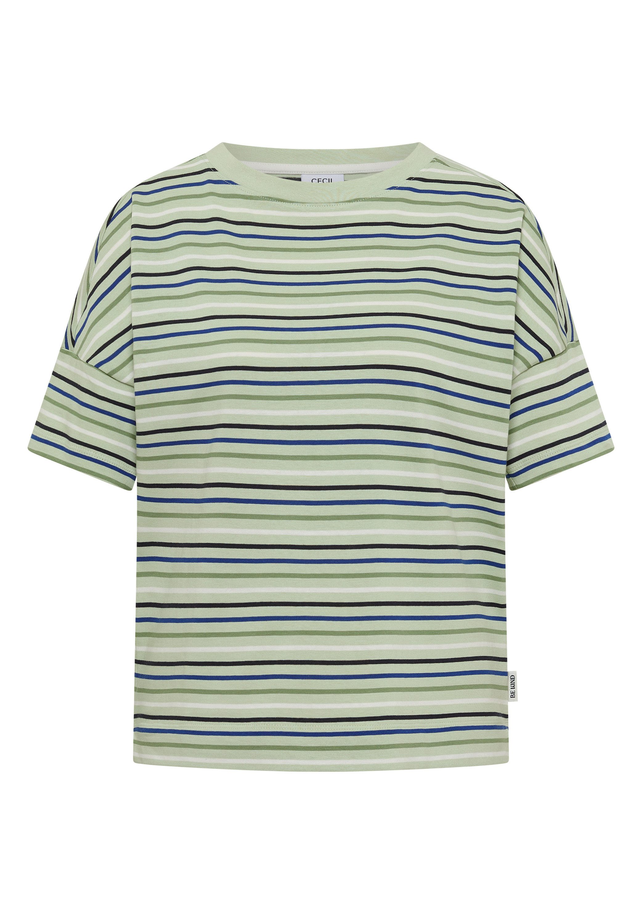 CECIL Print-Shirt mit bunten Streifen – Bild 4 von 5