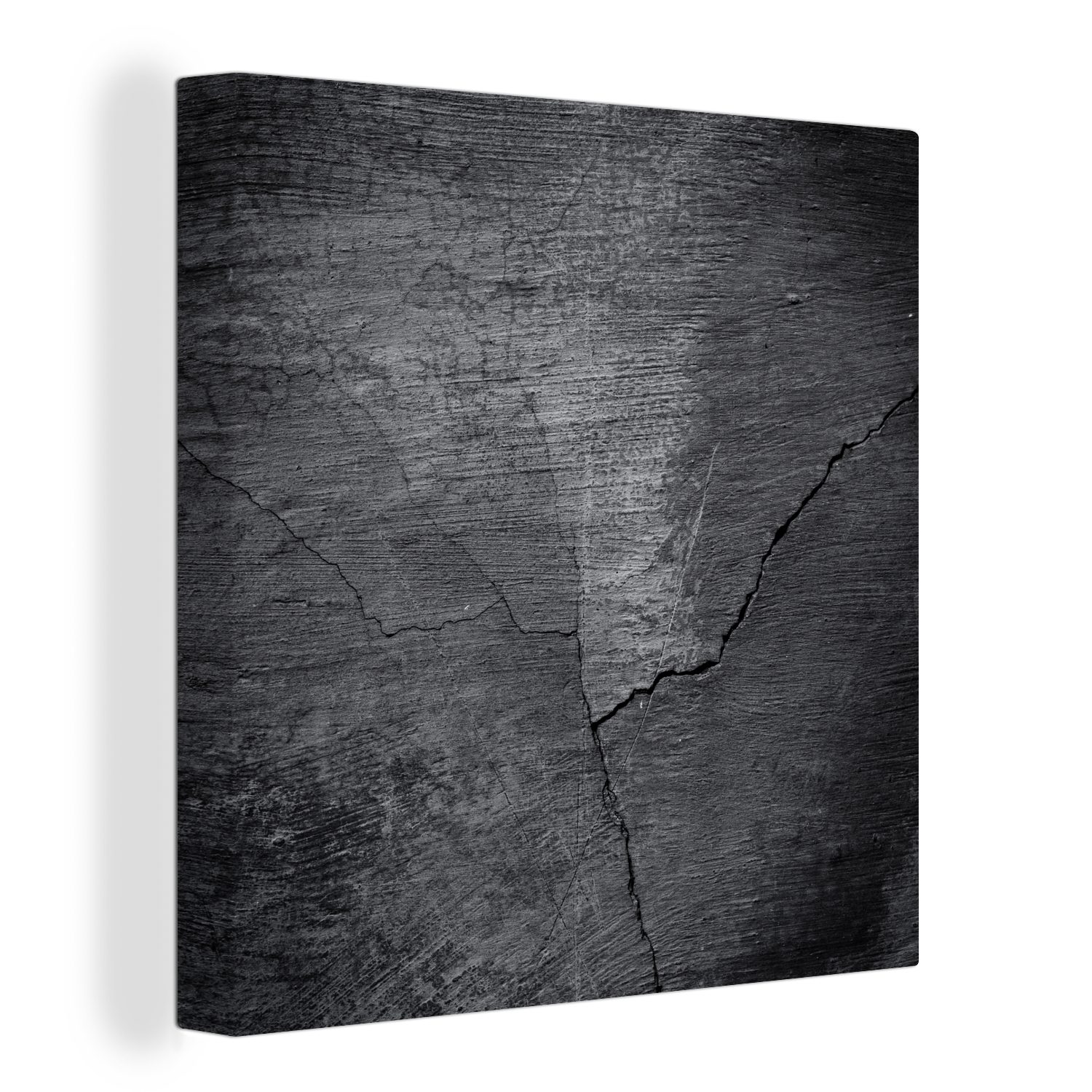 OneMillionCanvasses® Leinwandbild Beton - Schwarz - günstig online kaufen