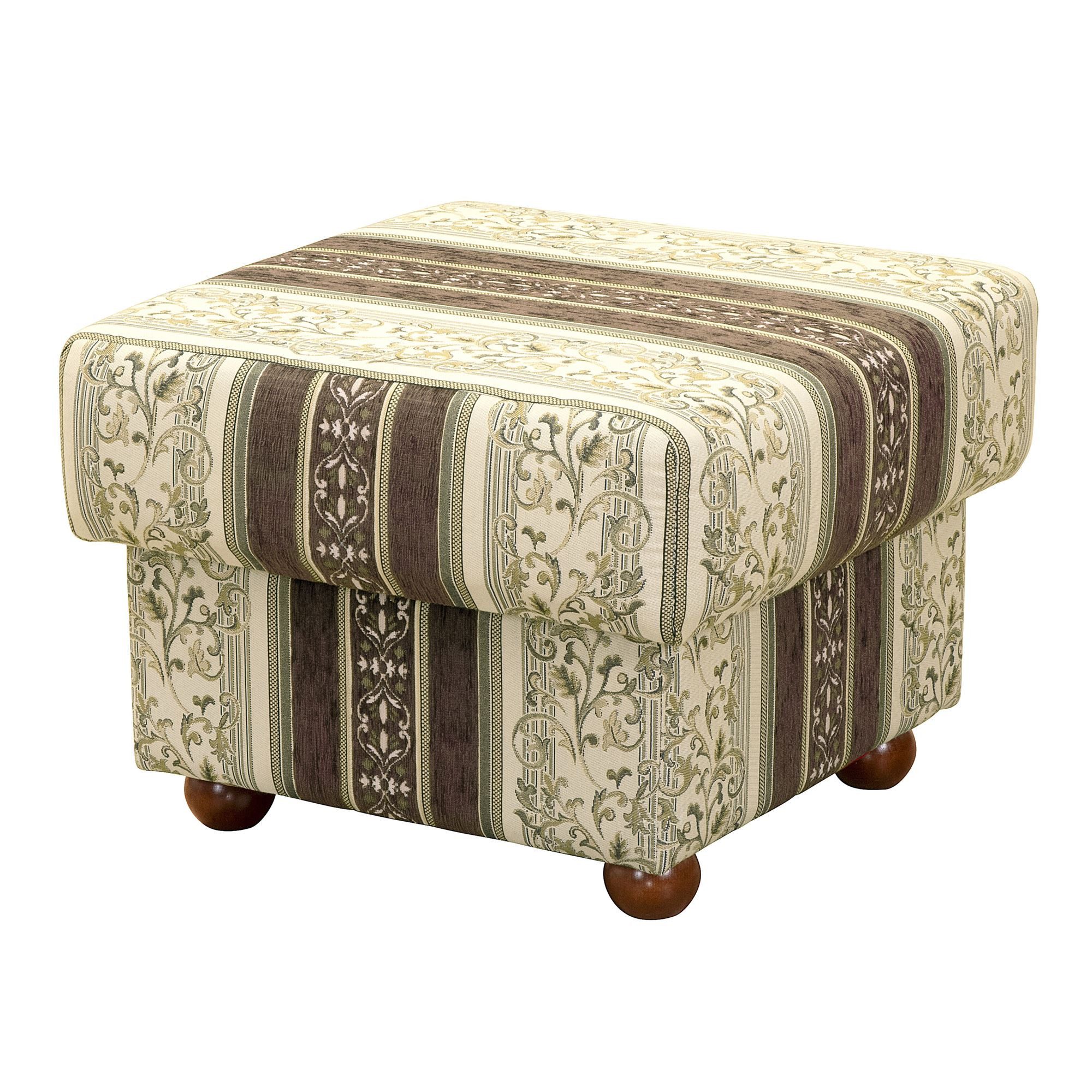 58 aufm Kessel Hocker Polsterhocker Kama Chenille braun (Lieferung bis zur Haustür, 1 St., Hocker), Bezug und Farbe individuell wählbar für persönliches Wohnambiente