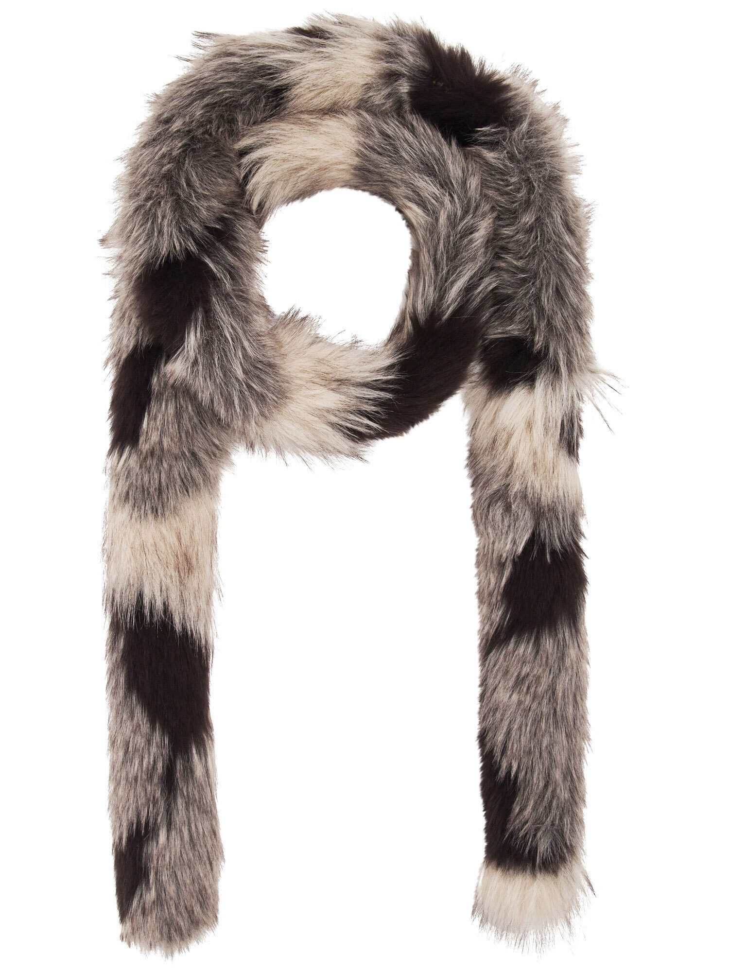 Loevenich Modeschal Loevenich Fake Fur Schal in Patchwork-Optik