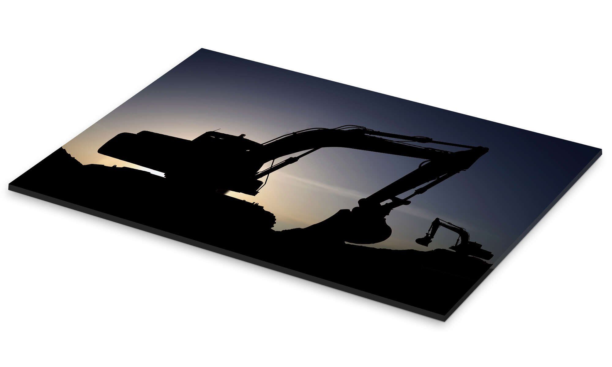 Posterlounge Wandbild Zwei Bagger, Editors Choice, erhältlich als Poster, Leinwandbild, Wandsticker oder Acrylglasbild