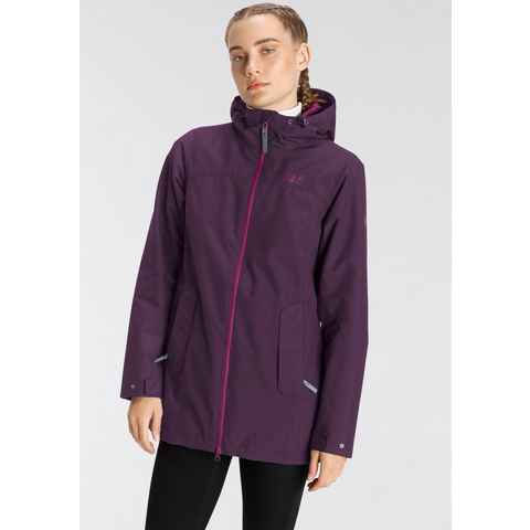 Jack Wolfskin Funktionsjacke OSTA Wasserabweisend & Winddicht & Atmungsaktiv