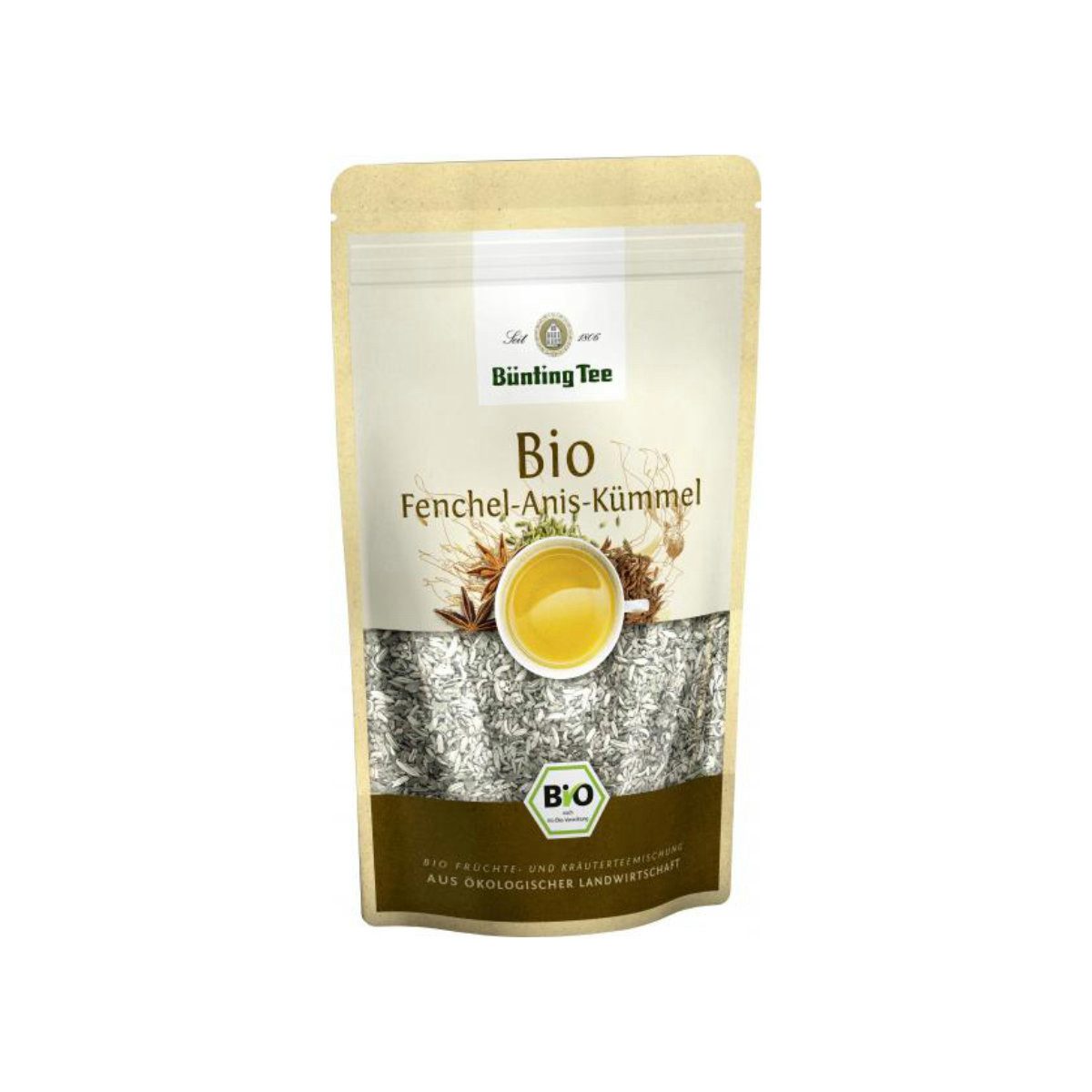 Bünting Tee Tee, Bünting Bio Fenchel Anis Kümmel Kräuter und Früchtemischung 100g