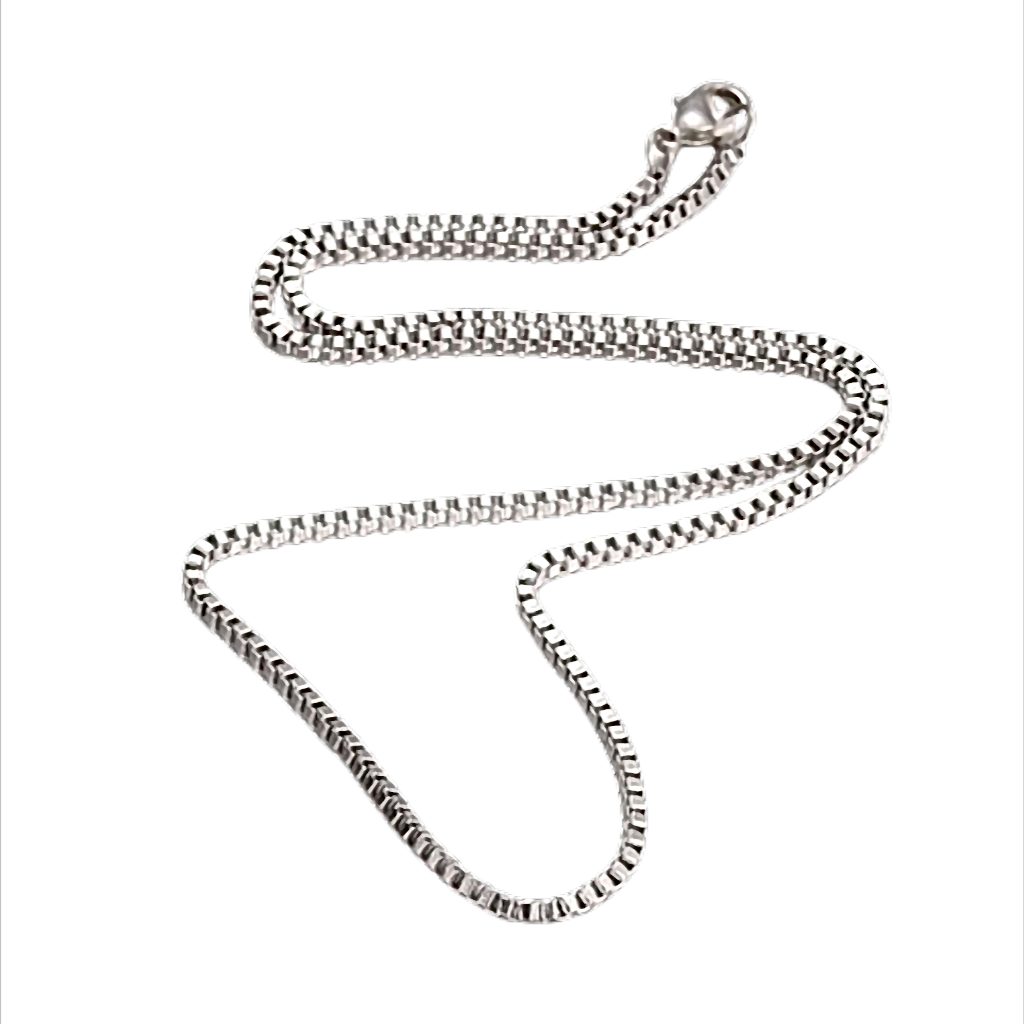 Westernlifestyle Edelstahlkette Milano Cube Venezianerkette aus Edelstahl – 2 mm – 60, 65, 70 cm