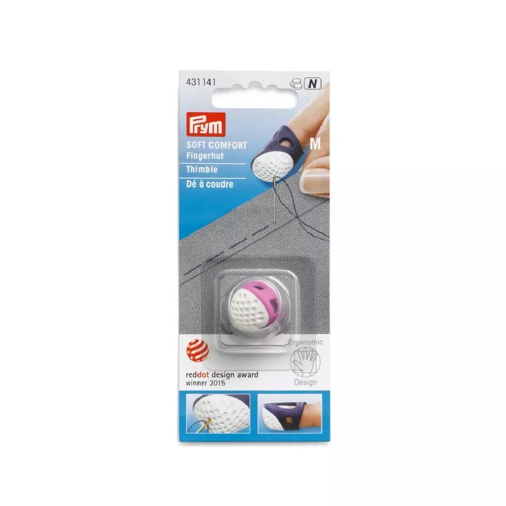 Prym Kreativset Prym Fingerhut Ergonomics M, violett / weiß, (embroidery kit)