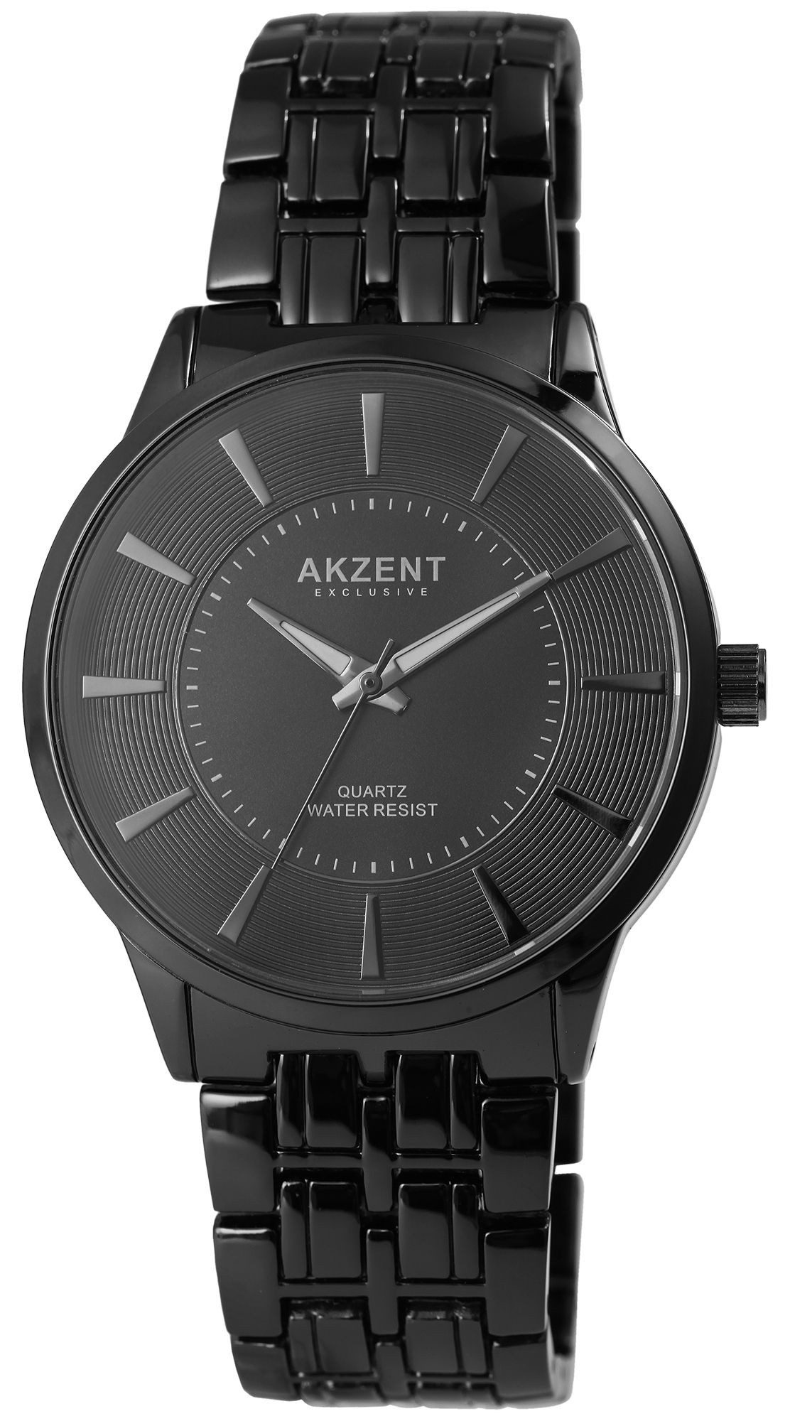 AKZENT Quarzuhr Lakis, 3 ATM, Herrenuhr Metall
