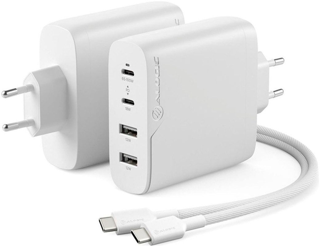 Rapid Power 100W 4-Port Fast GaN + Kabel (2m) USB-Ladegerät