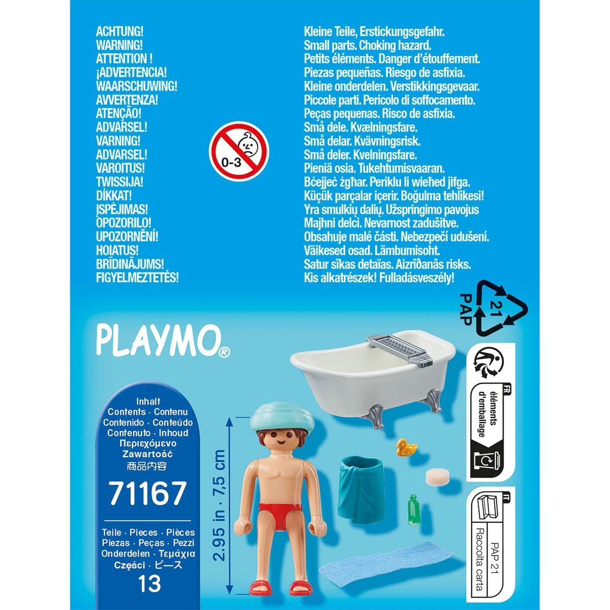 Playmobil® Actionfigur PLAYMOBIL® 71167 - Special Plus - Mann in der Badewanne